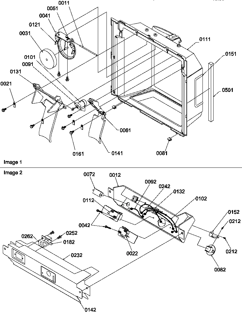 09 - ICE/WATER CAVITY & ELEC BRKT ASSY