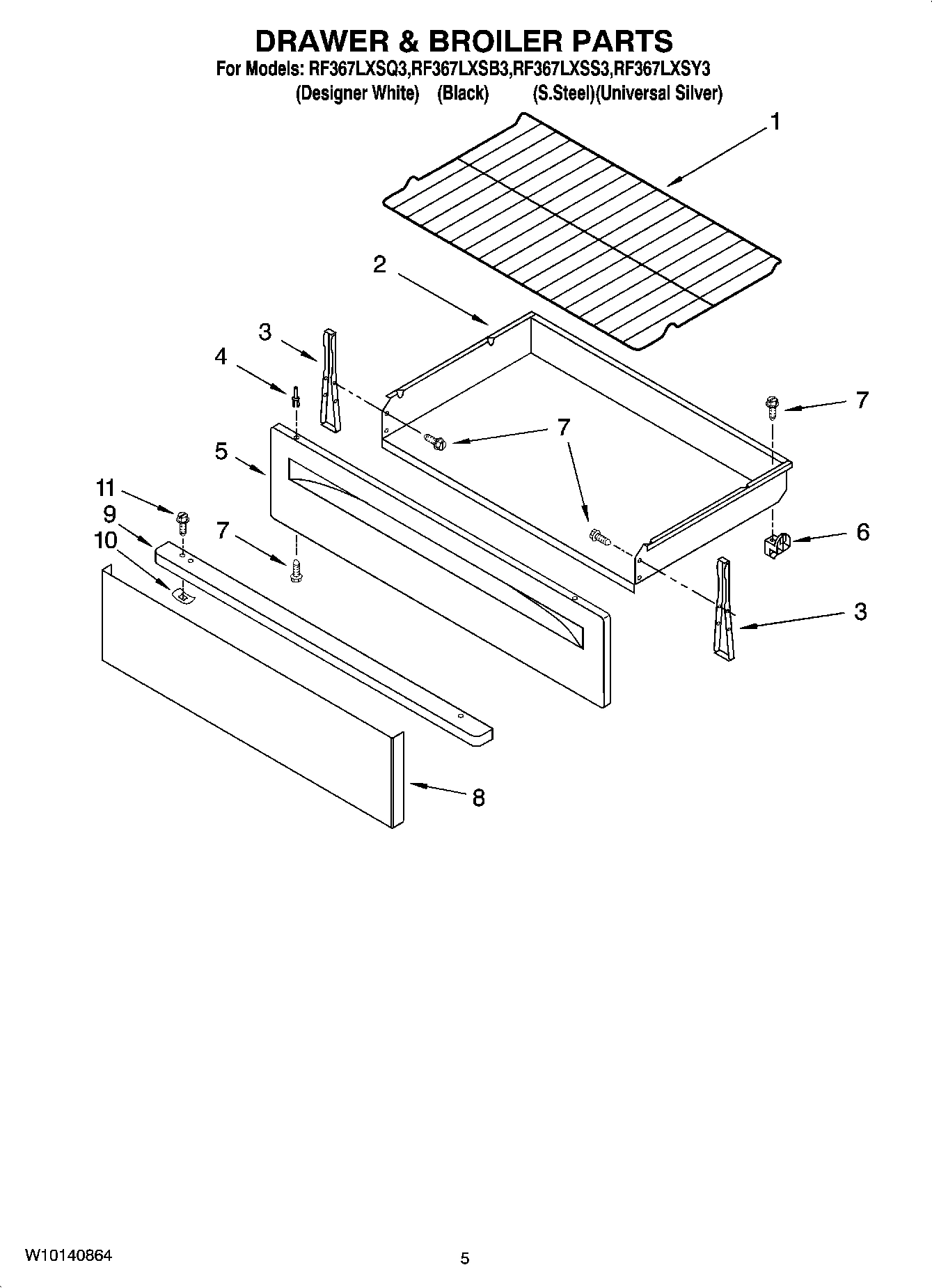 04 - DRAWER & BROILER PARTS