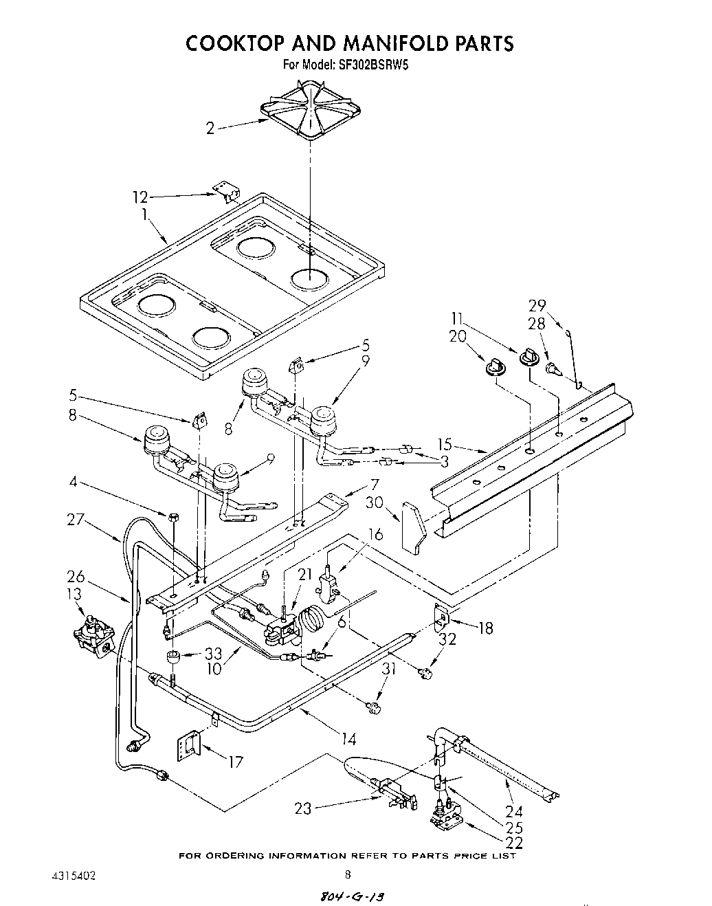 06 - COOK TOP AND MANIFOLD , LITERATURE
