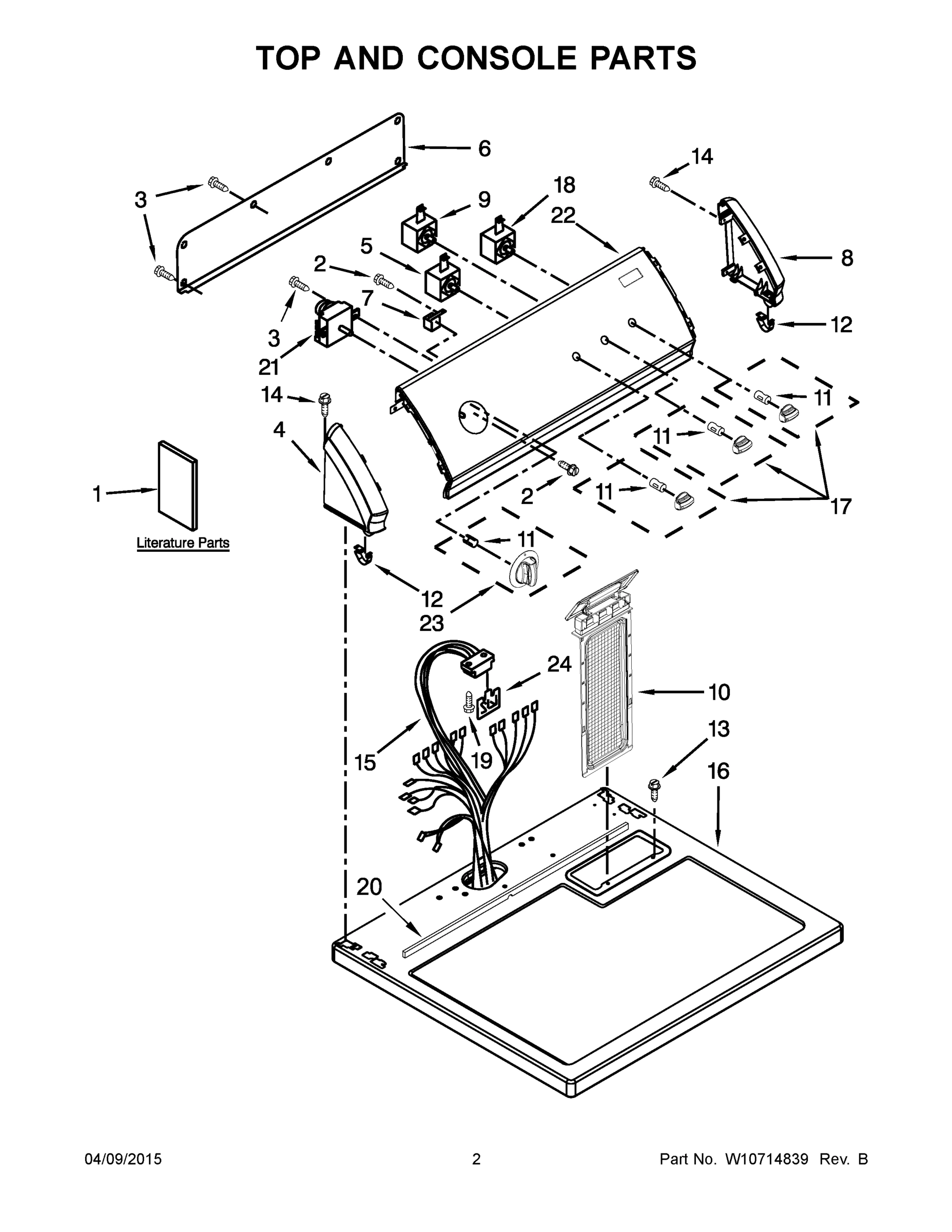 02 - TOP AND CONSOLE PARTS