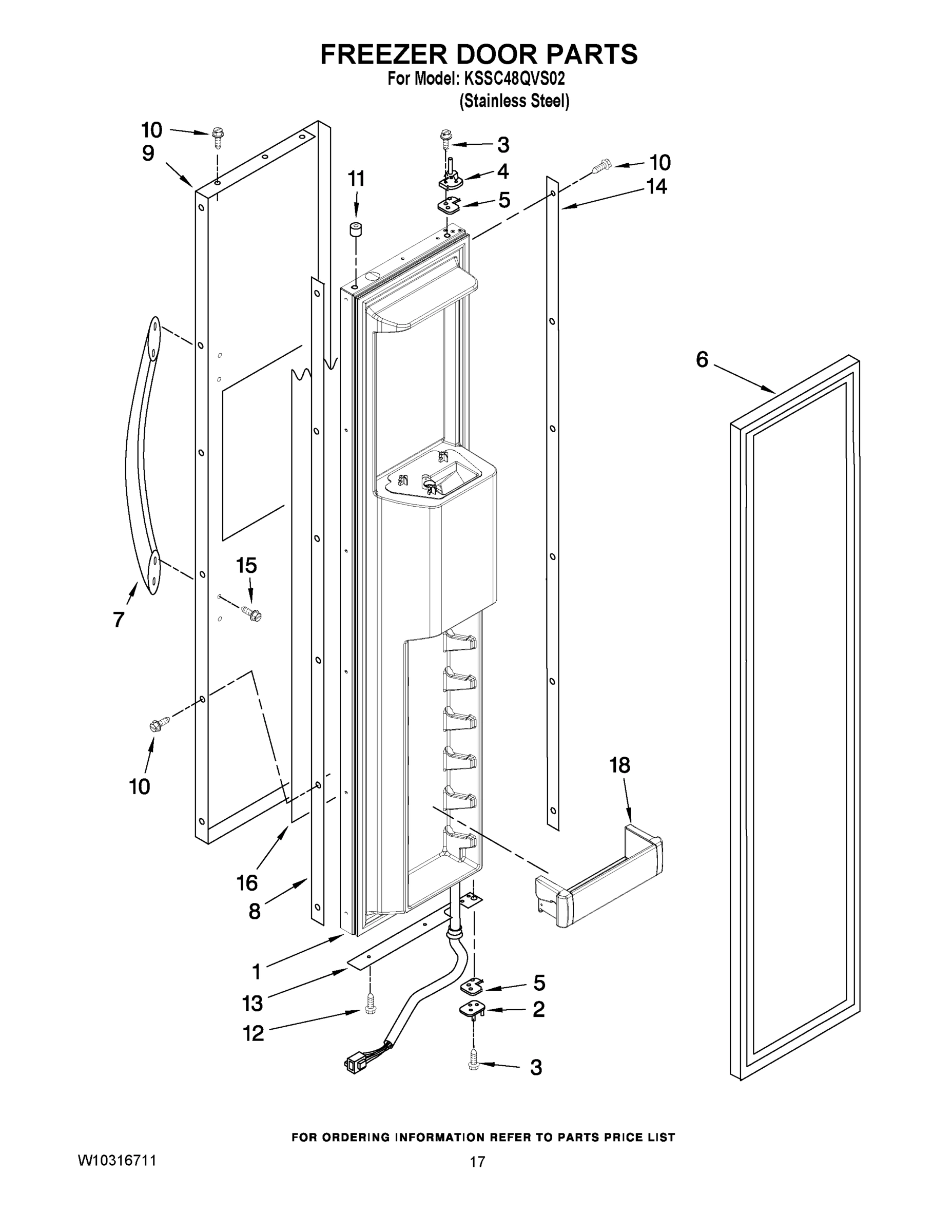 11 - FREEZER DOOR PARTS