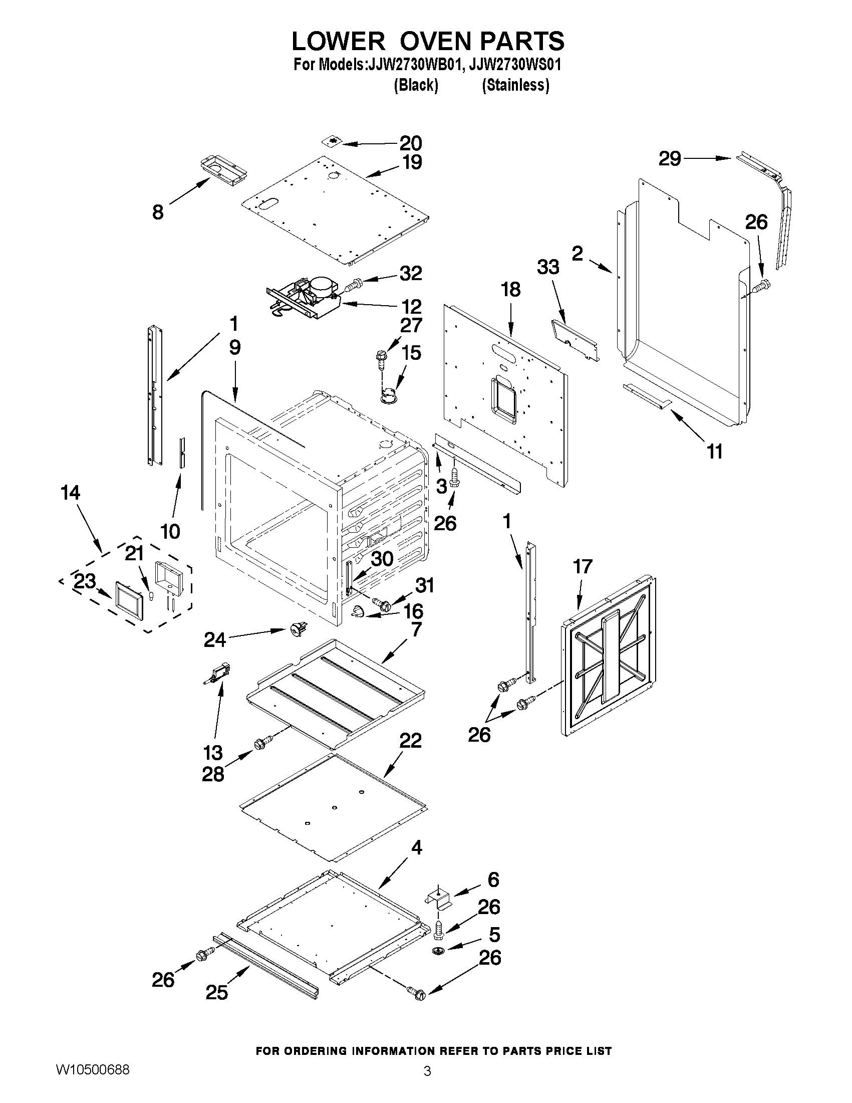 02 - LOWER OVEN PARTS