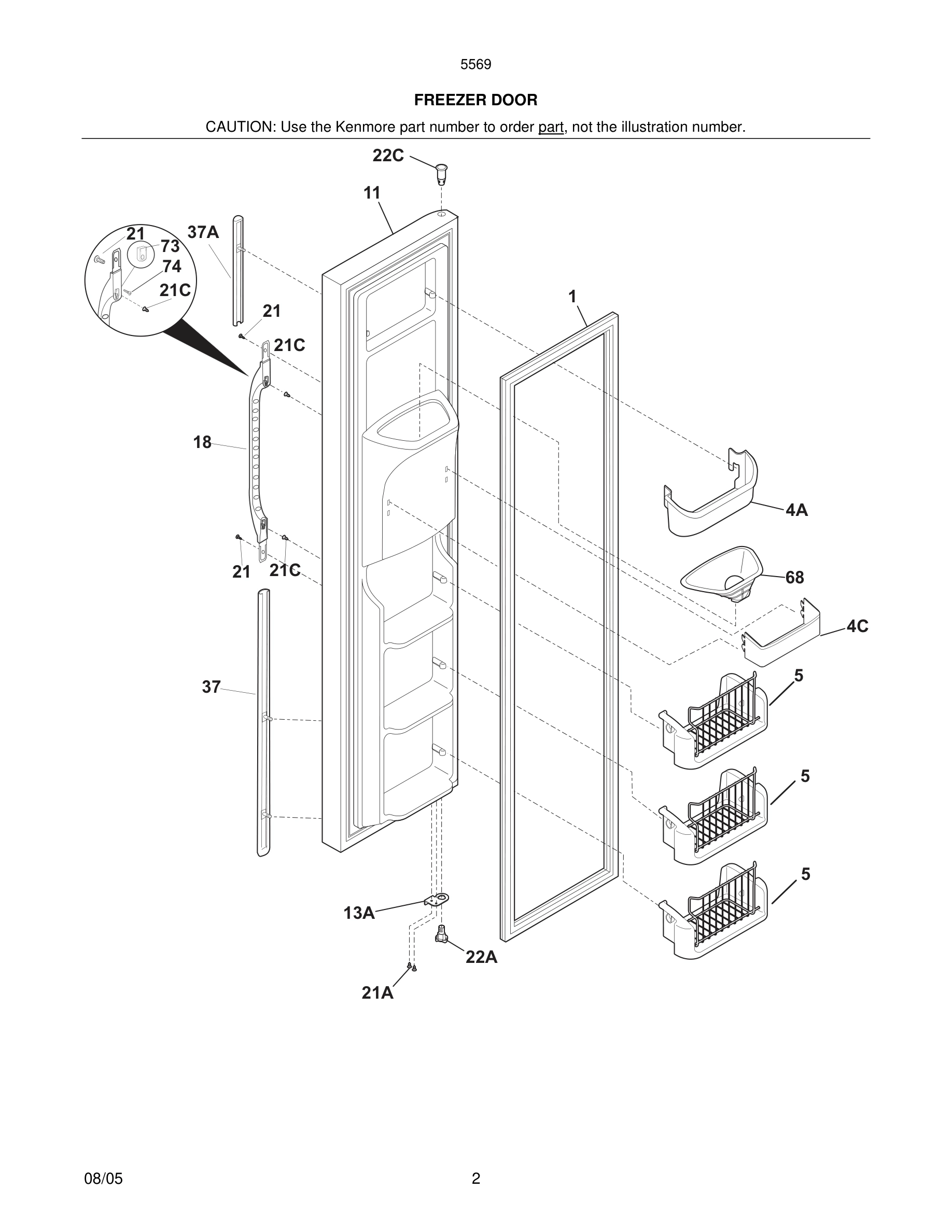 03 - FREEZER DOOR