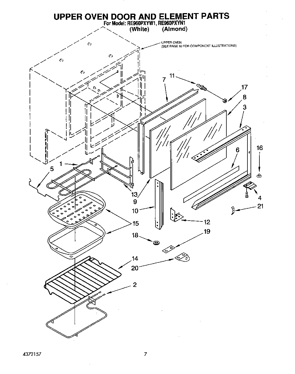 05 - UPPER OVEN DOOR AND ELEMENT