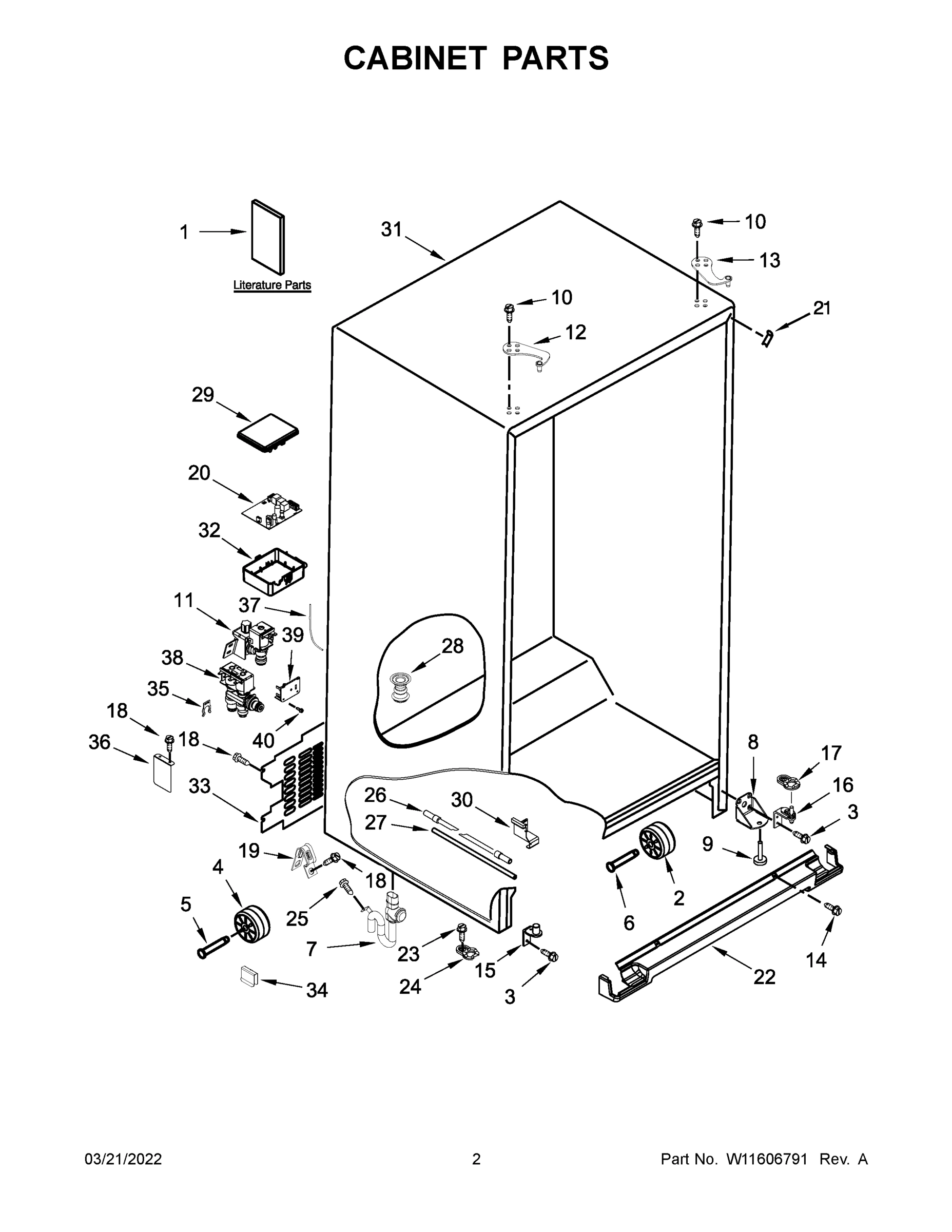 02 - CABINET PARTS