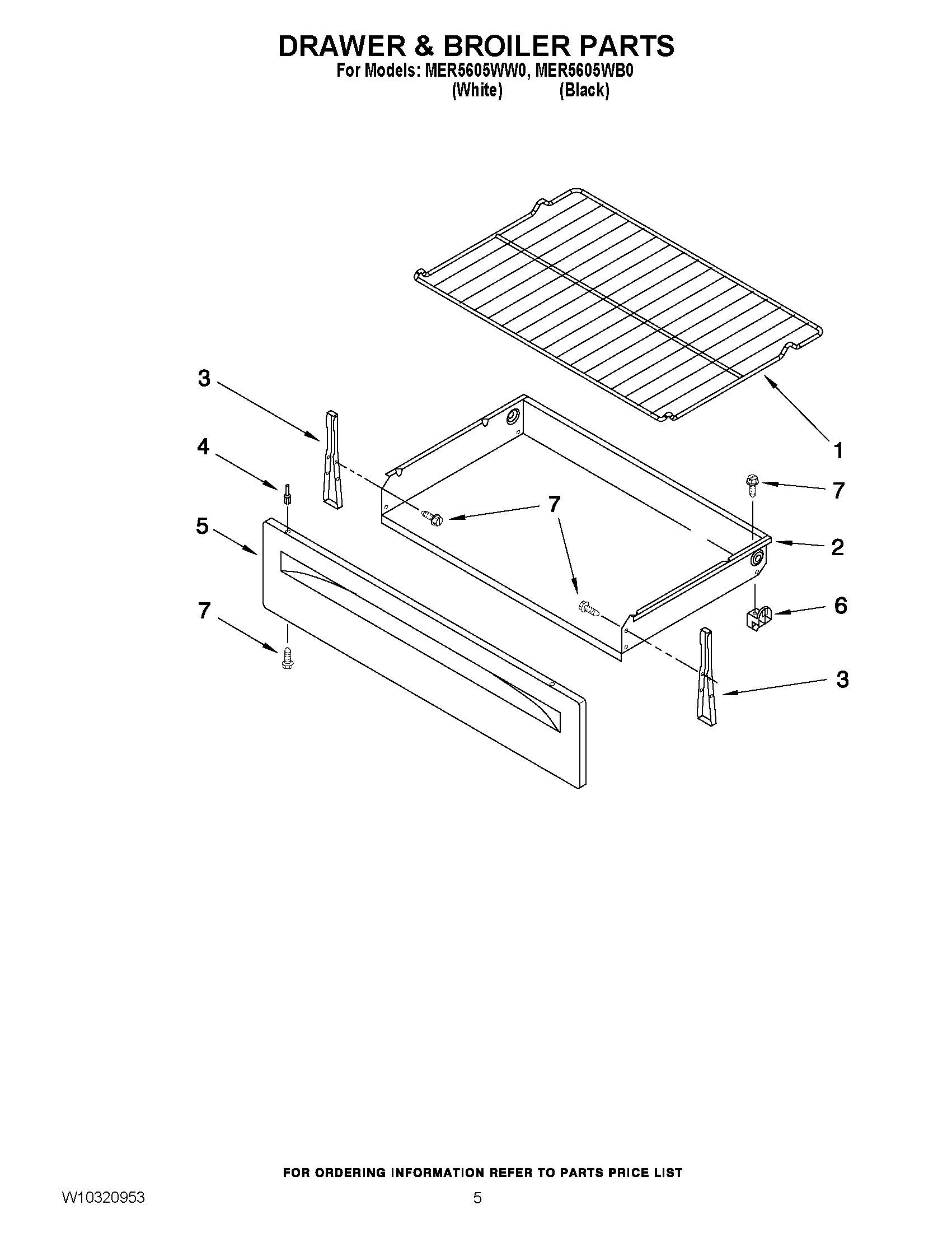 04 - DRAWER & BROILER PARTS