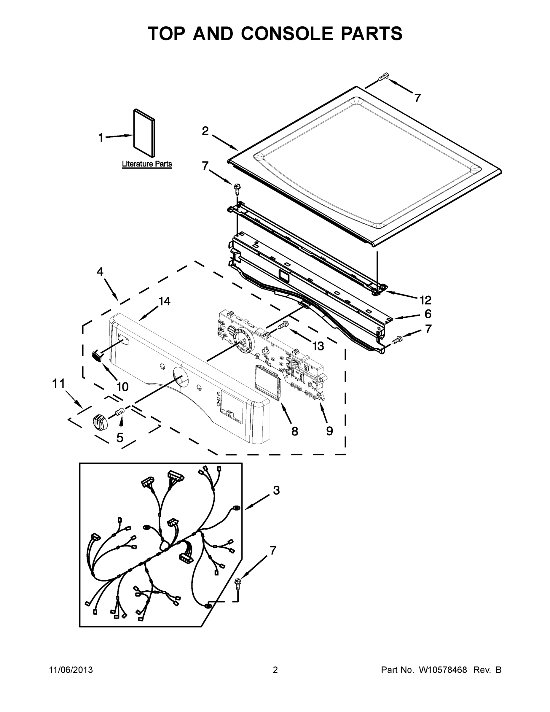 02 - TOP AND CONSOLE PARTS
