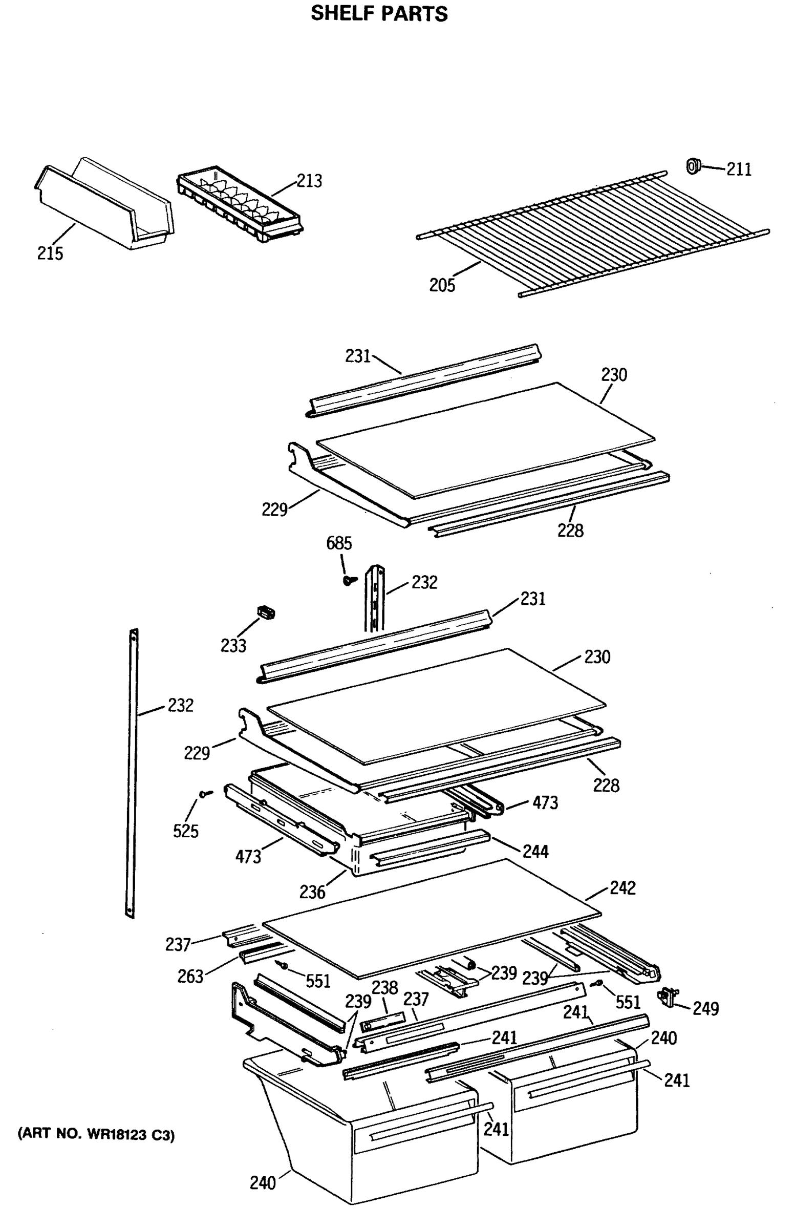 SHELF PARTS