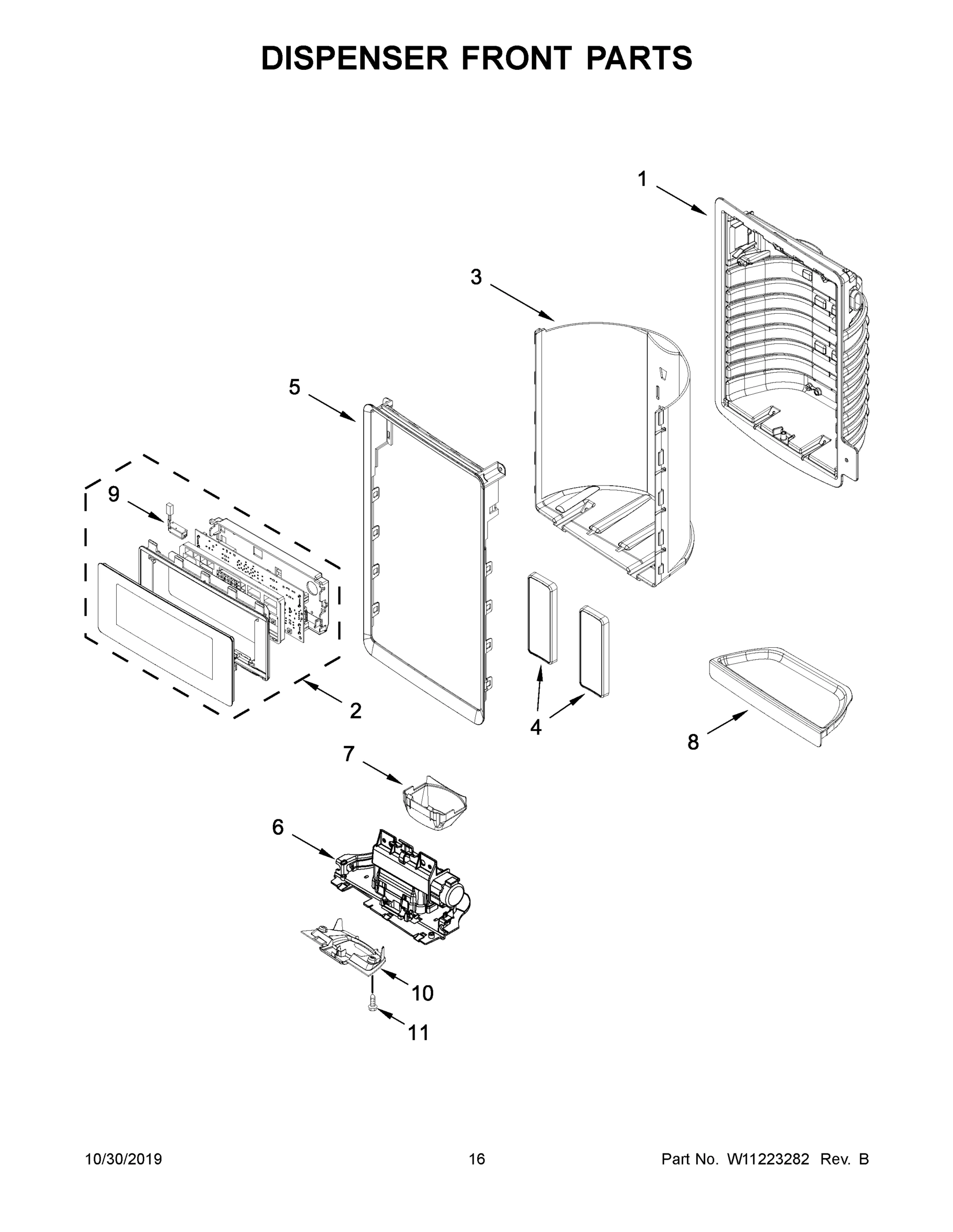 09 - DISPENSER FRONT PARTS