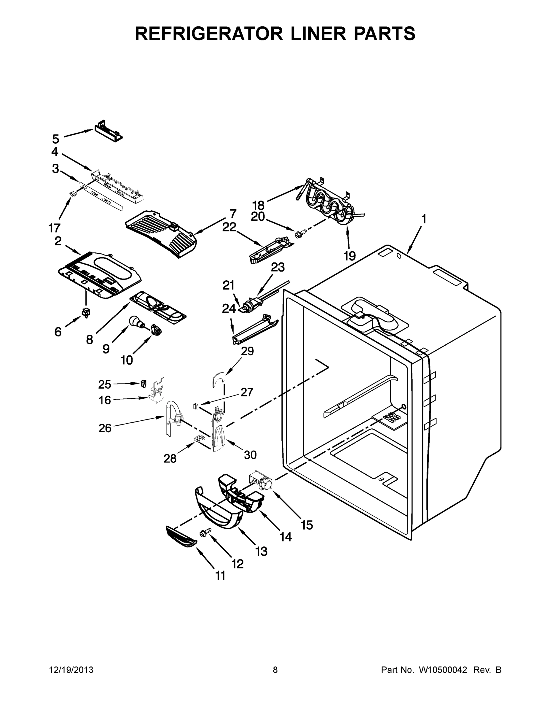 05 - REFRIGERATOR LINER PARTS