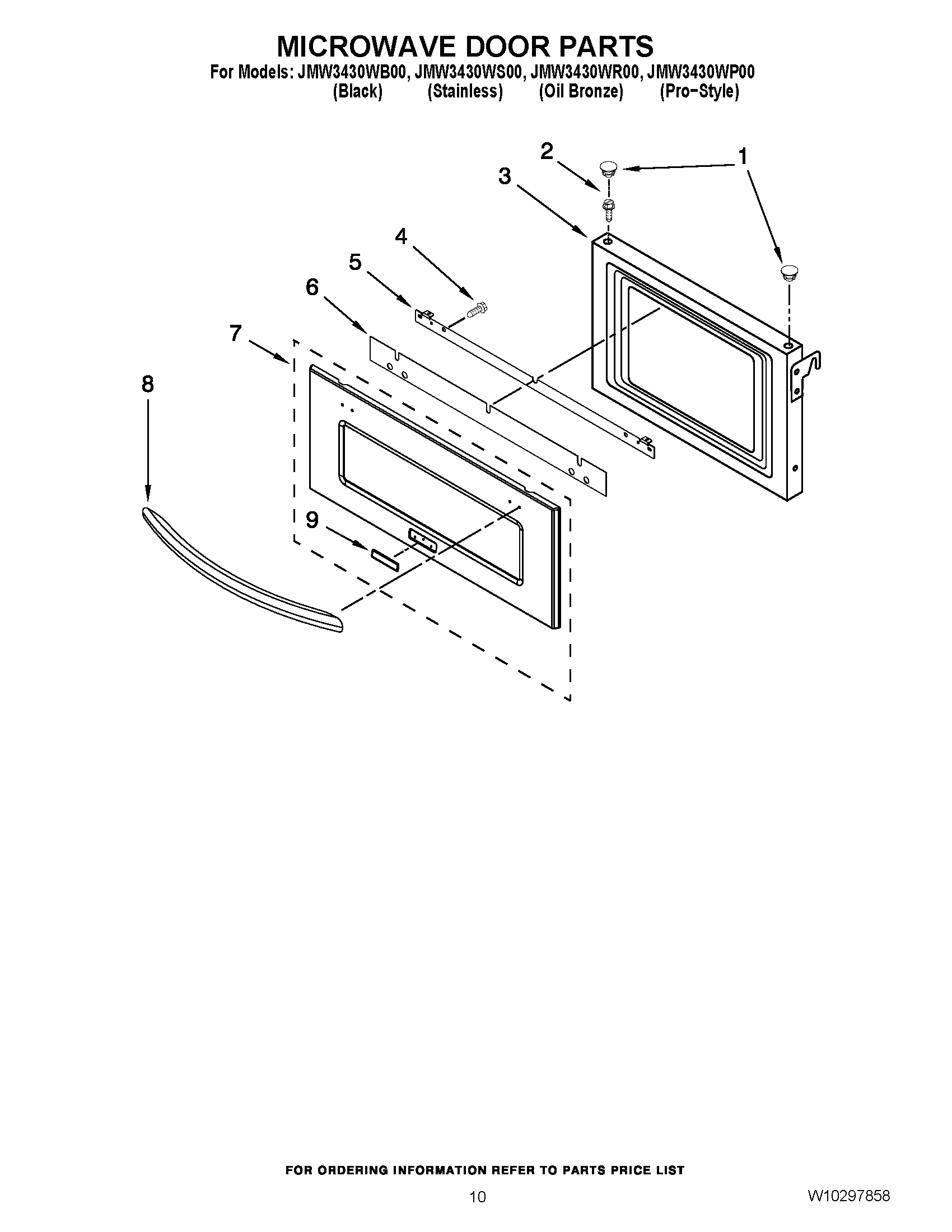 07 - MICROWAVE DOOR PARTS