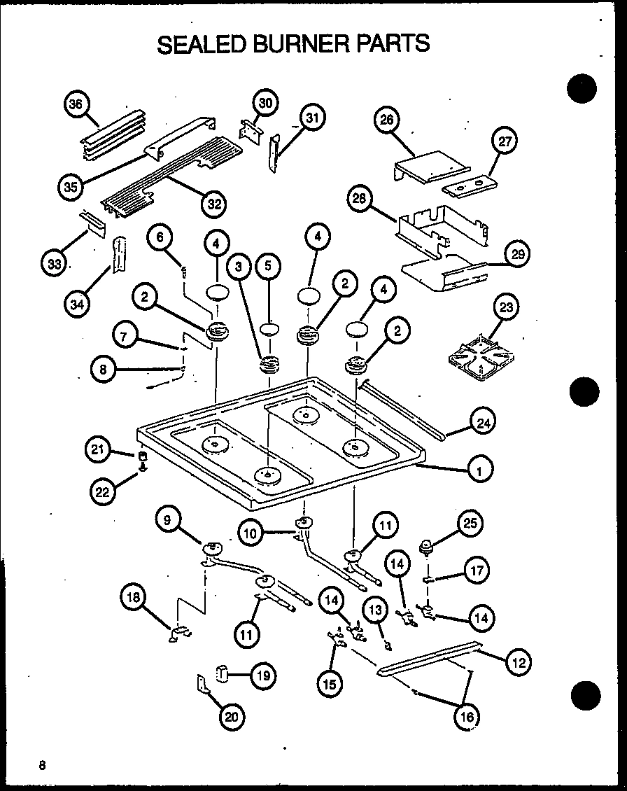 07 - SEALED BURNER PARTS