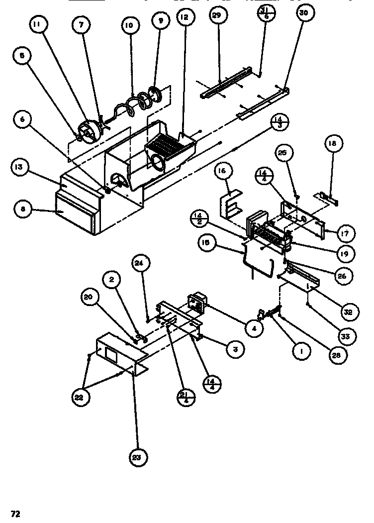 10 - ICE BUCKET & ICEMAKER