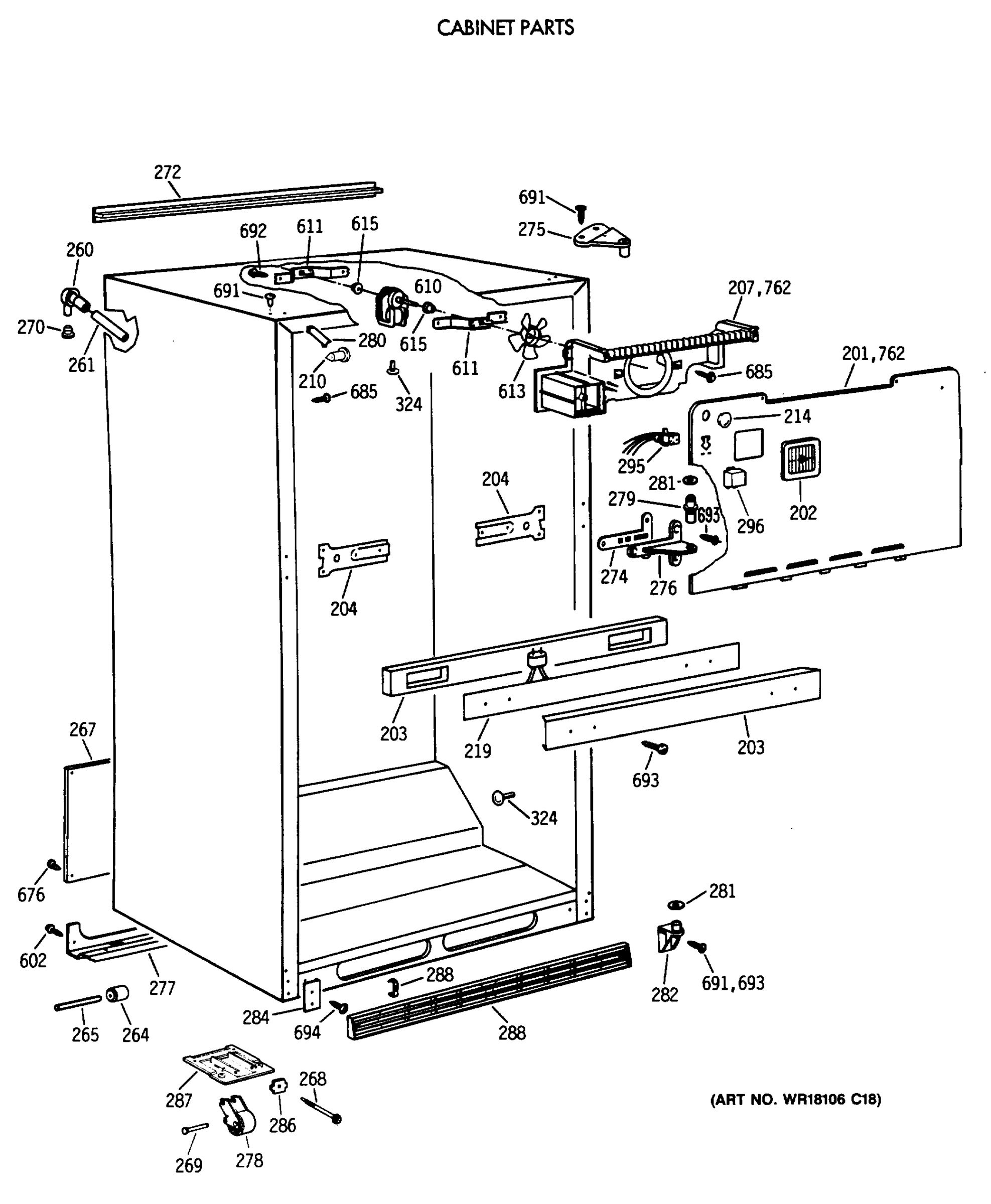 CABINET PARTS