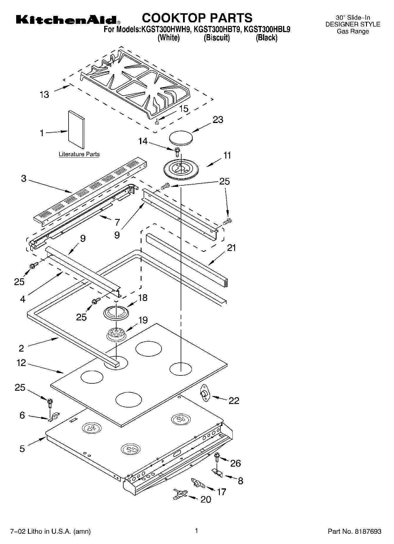 01 - COOKTOP, LITERATURE
