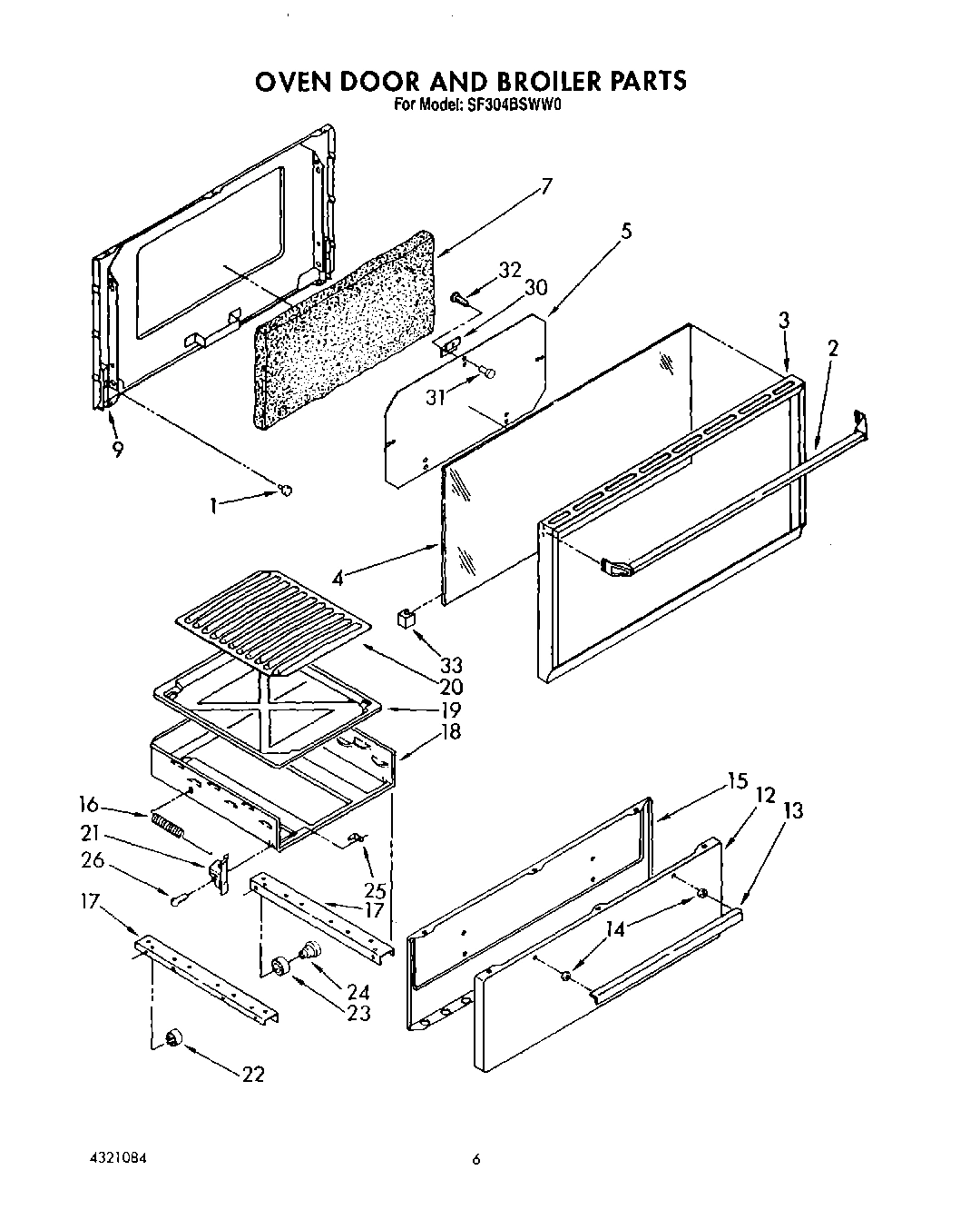 05 - OVEN DOOR AND BROILER