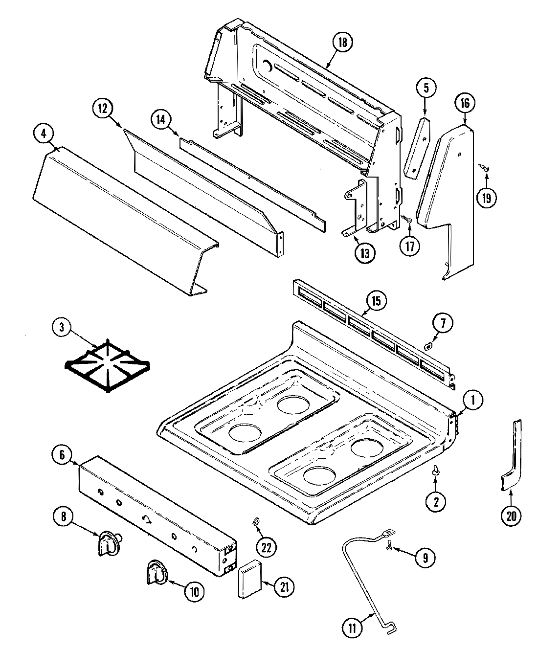 05 - TOP ASSEMBLY/CONTROL PANEL