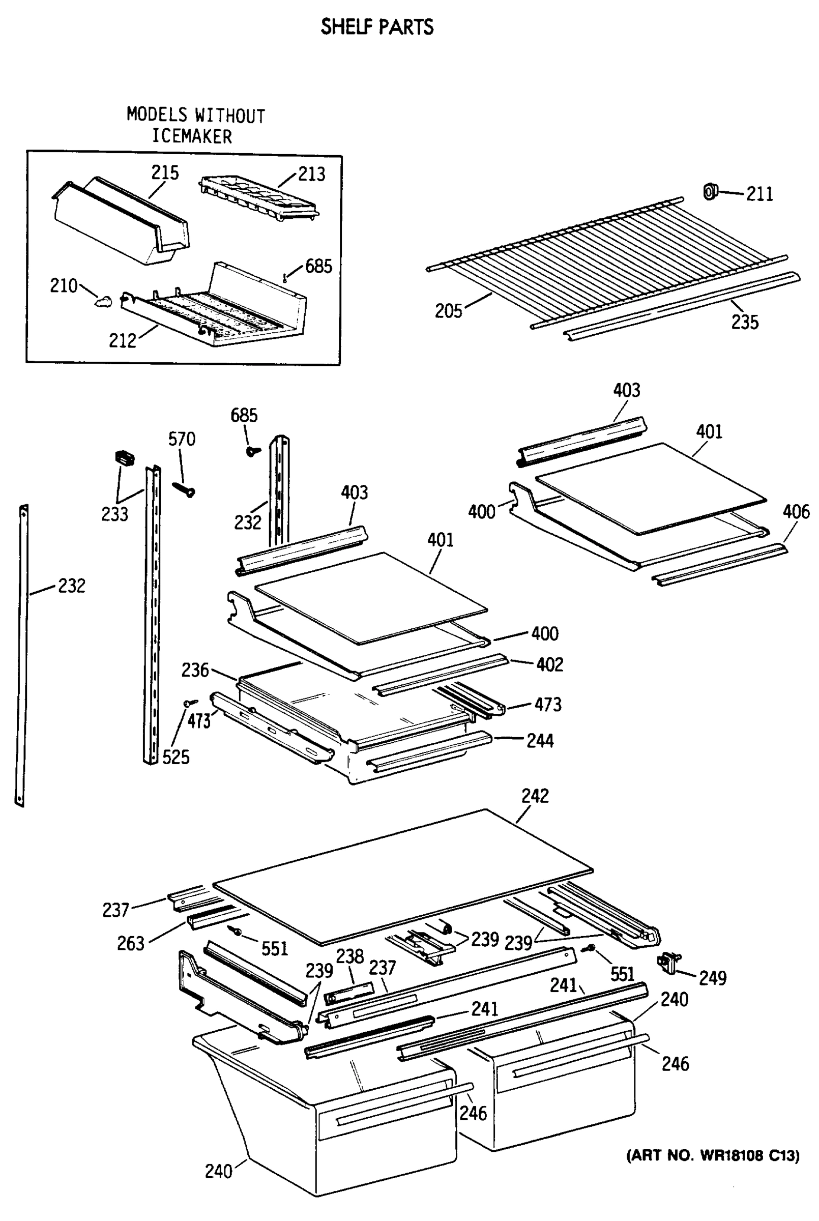 SHELF PARTS