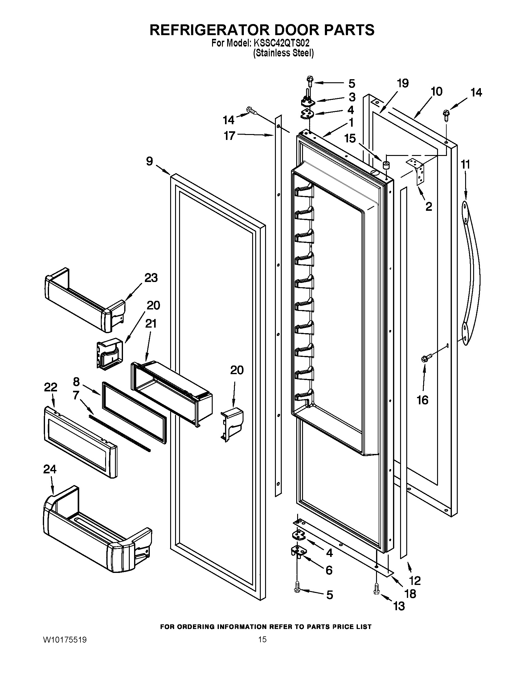 10 - REFRIGERATOR DOOR PARTS