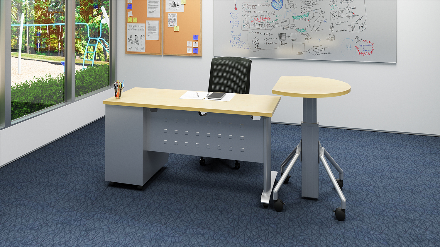 Arriba height adjustable podium