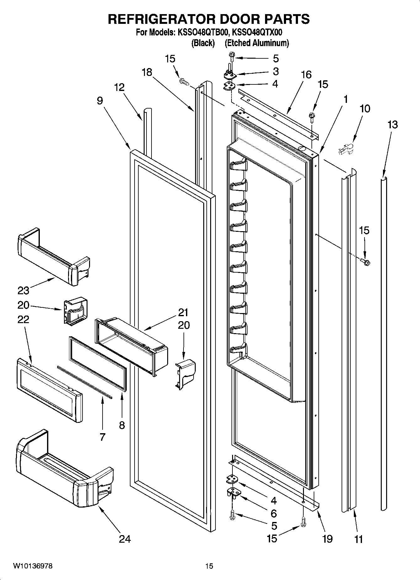 10 - REFRIGERATOR DOOR PARTS
