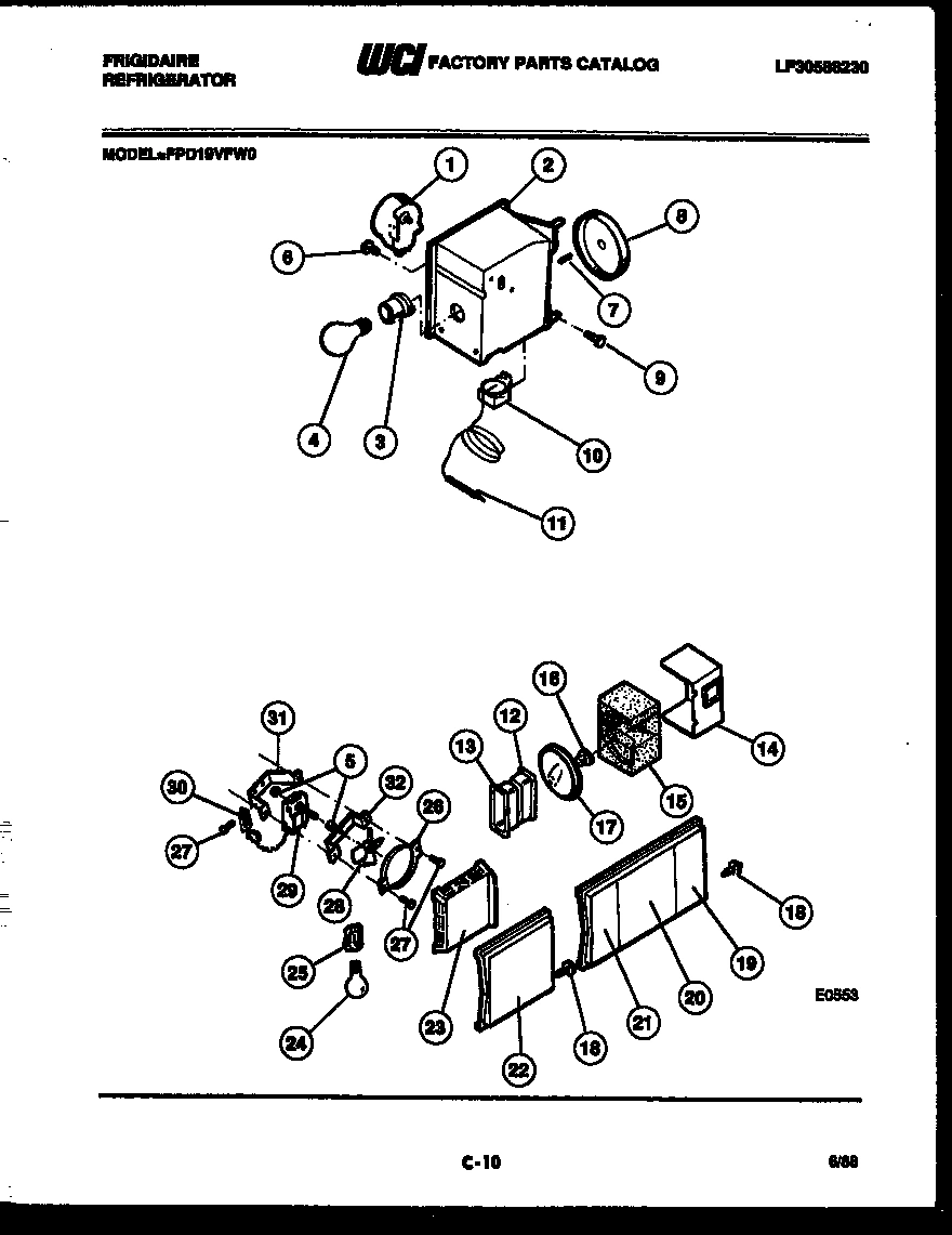 06 - REFRIGERATOR CONTROL ASSEMBLY, DAMP