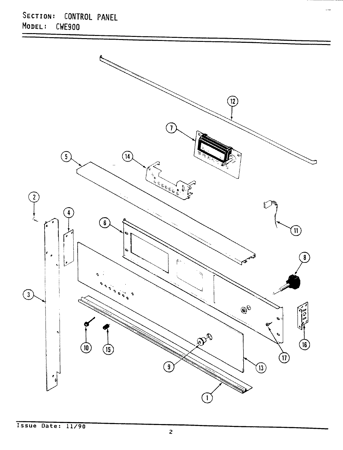03 - CONTROL PANEL (CWE900)