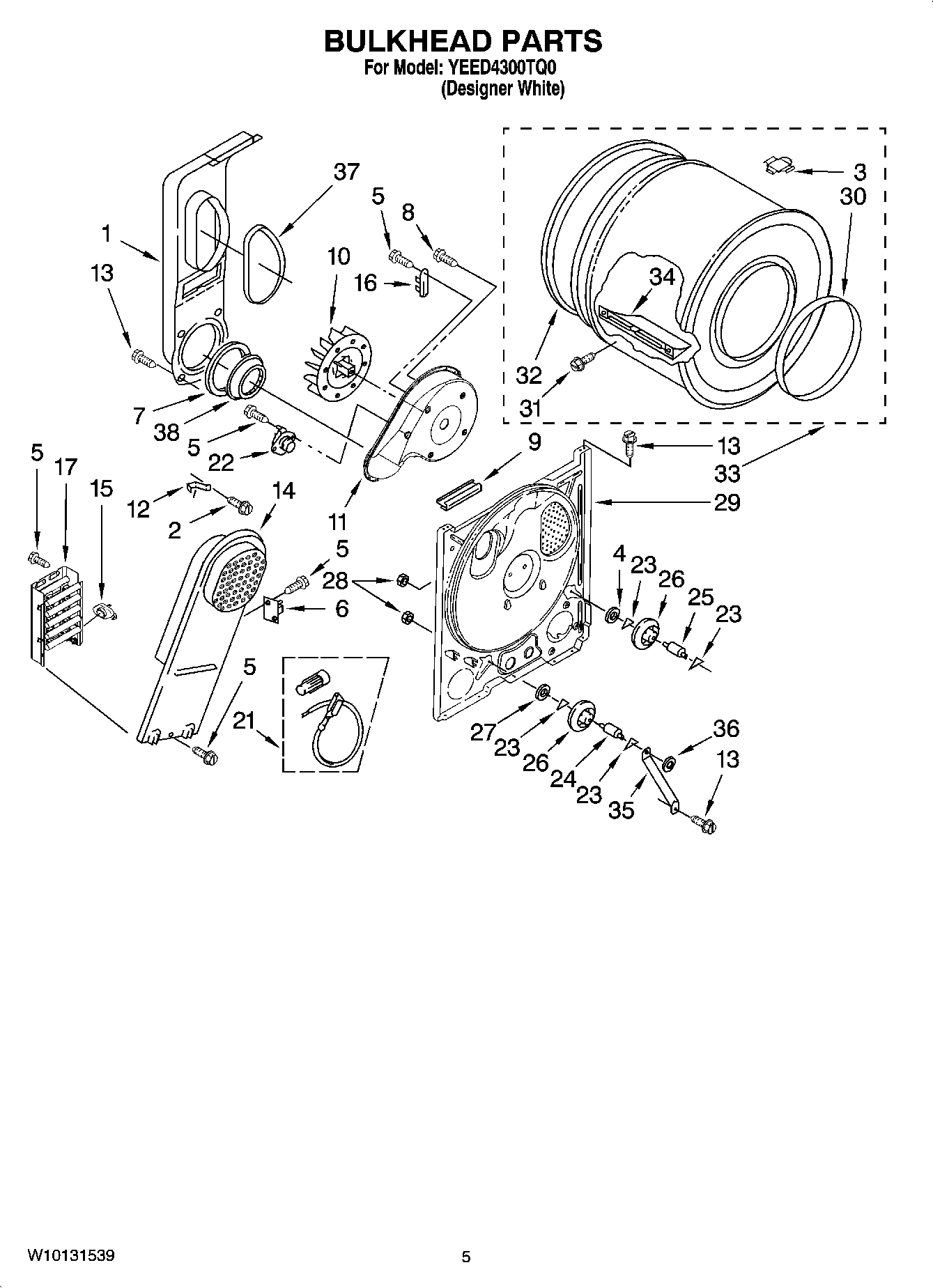 03 - BULKHEAD PARTS, OPTIONAL PARTS (NOT INCLUDED)