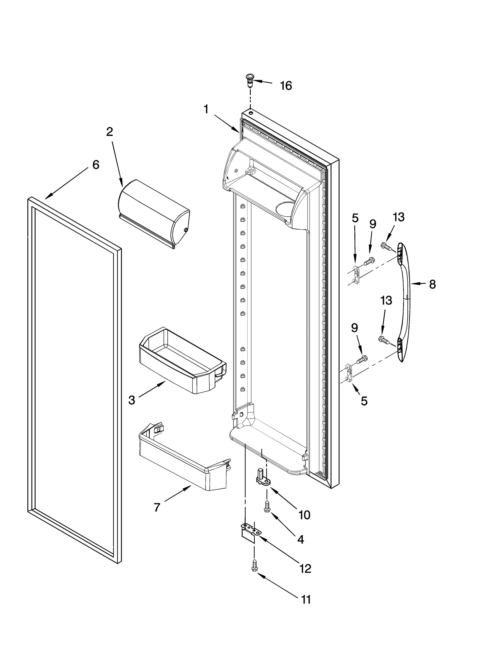 REFRIGERATOR DOOR PARTS