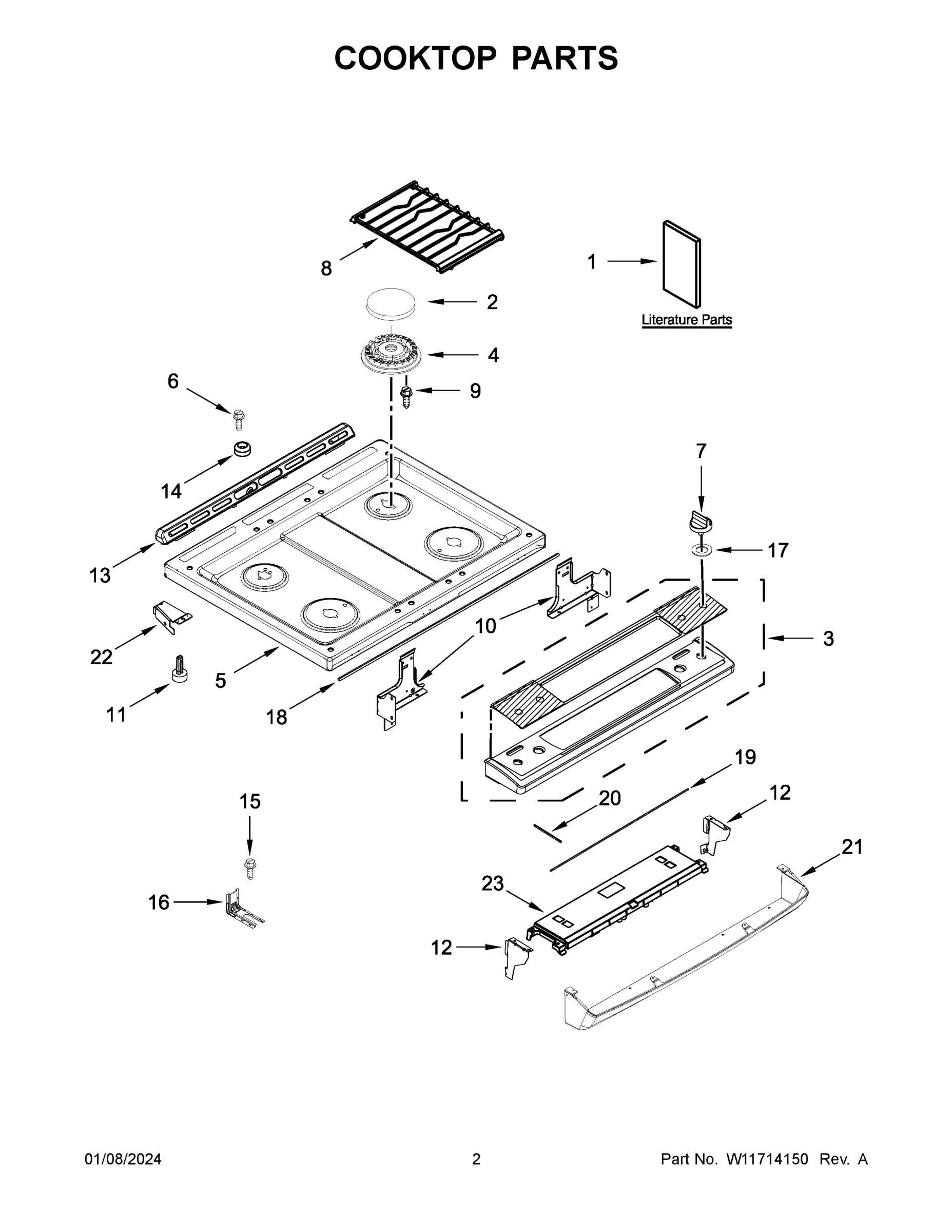 02 - COOKTOP PARTS