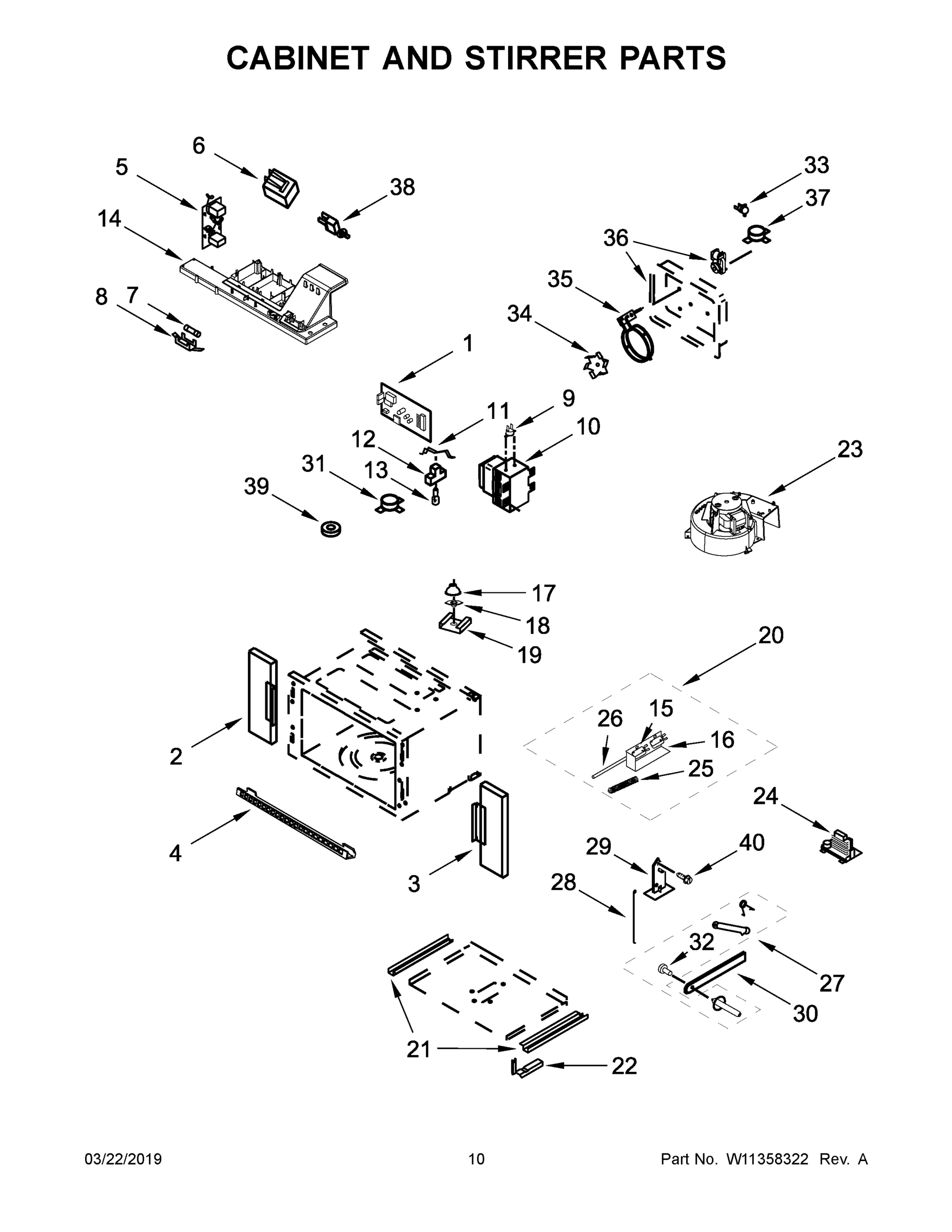 06 - CABINET AND STIRRER PARTS