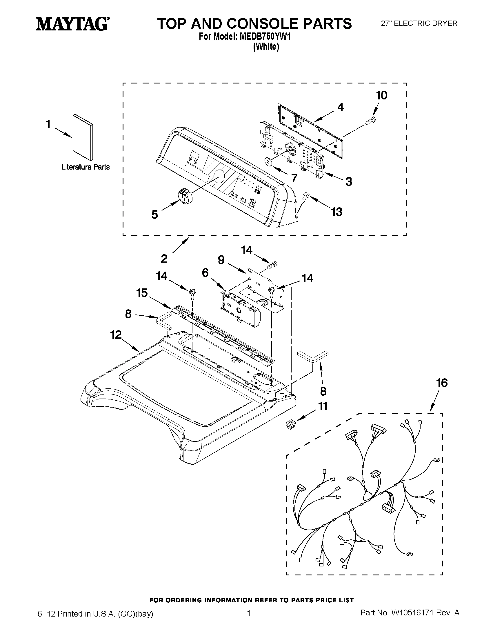 01 - TOP AND CONSOLE PARTS