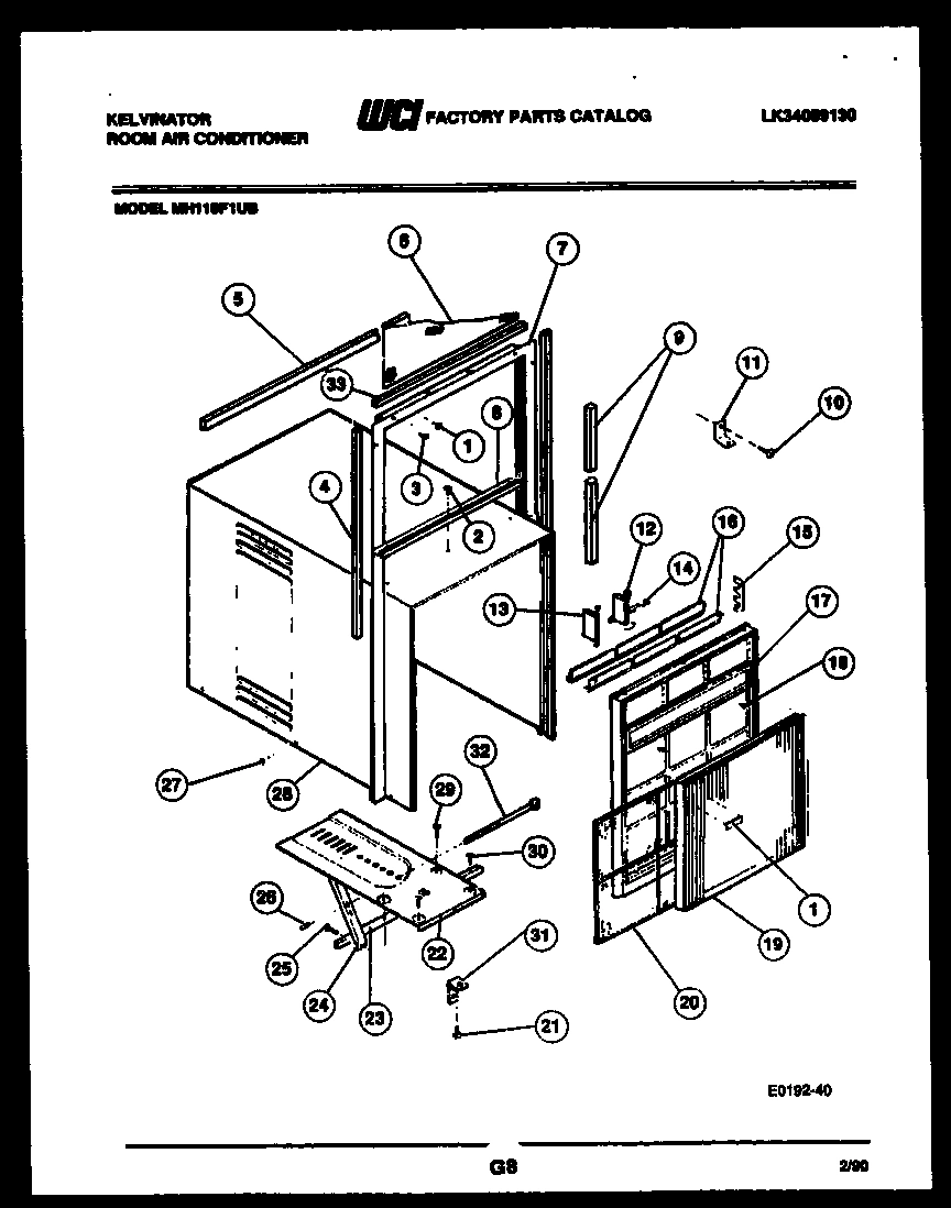 02 - CABINET AND INSTALLATION PARTS
