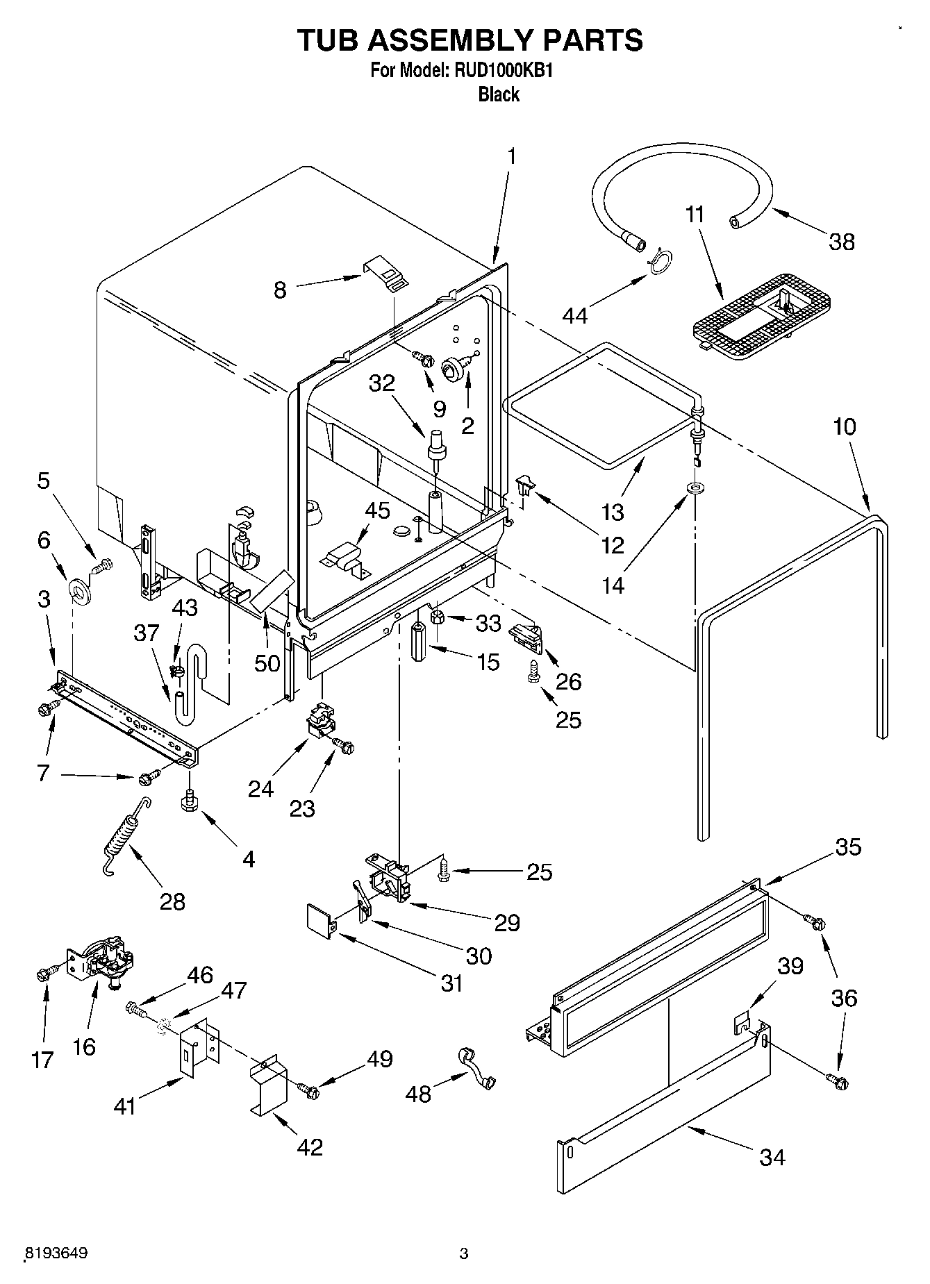 03 - TUB ASSEMBLY