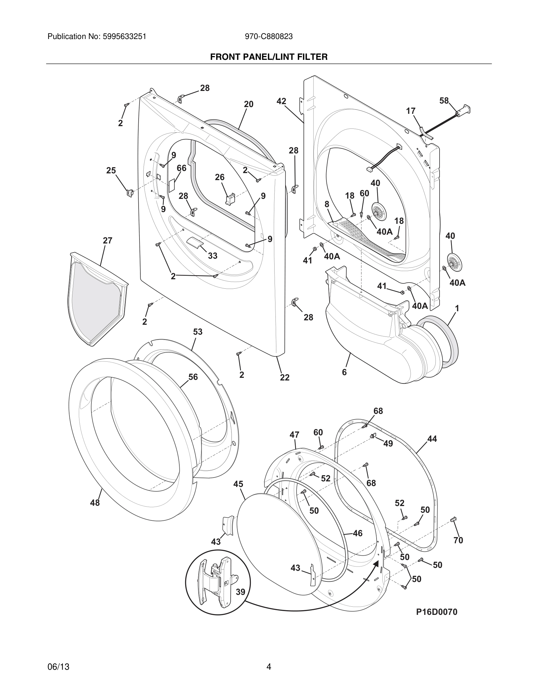 05 - FRONT PANEL/LINT FILTER