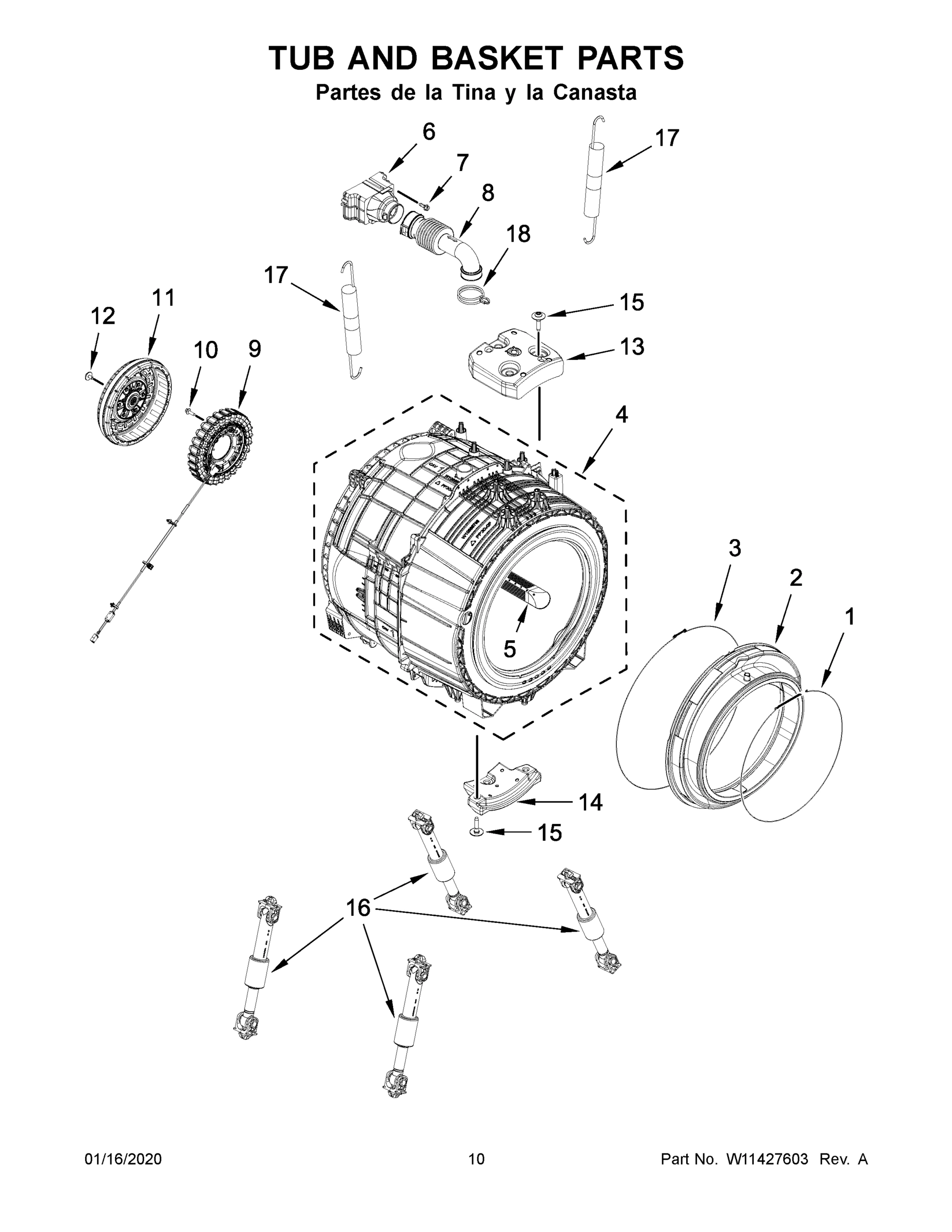 06 - TUB AND BASKET PARTS