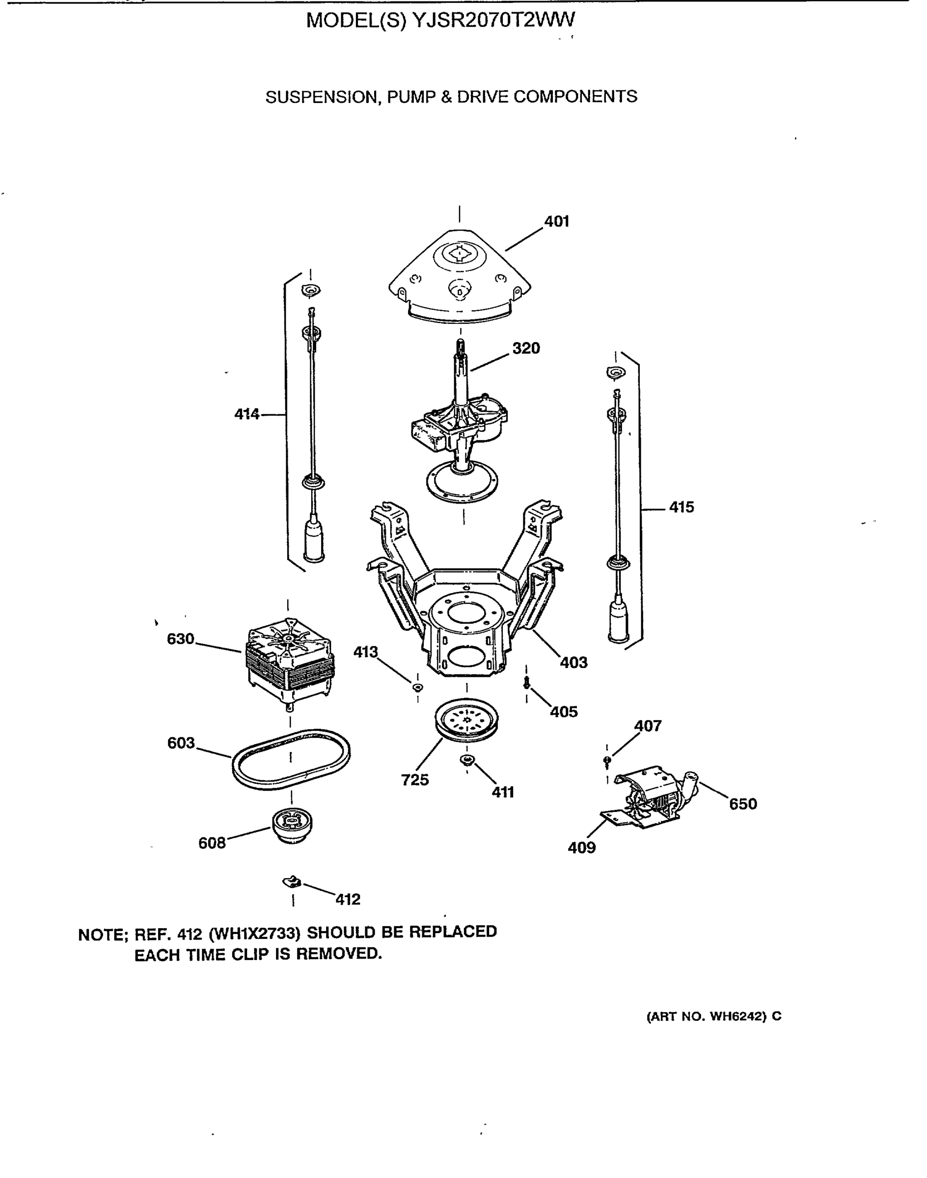 SUSPENSION, PUMP & DRIVE COMPONENTS