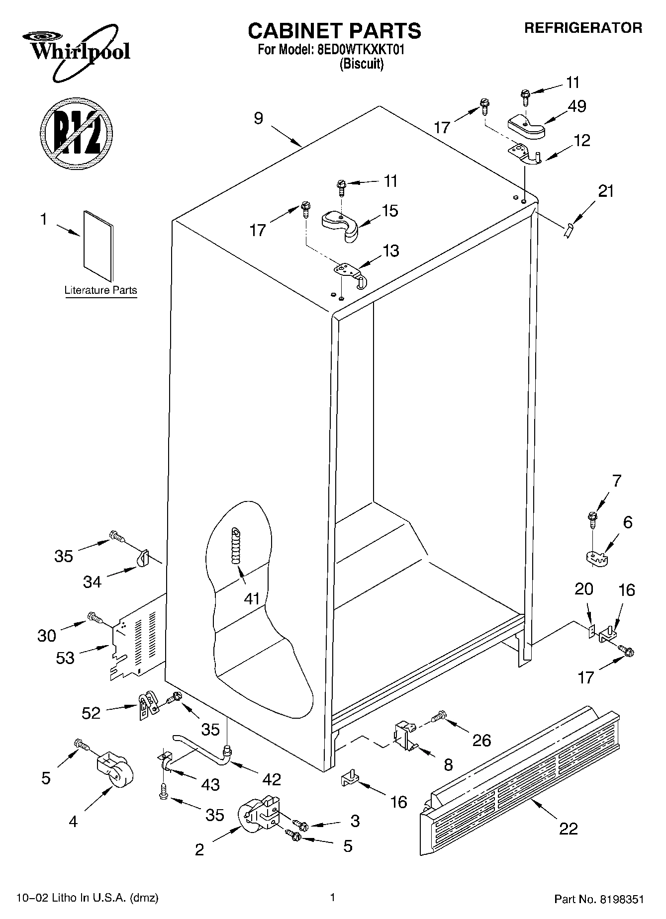 01 - CABINET, LITERATURE