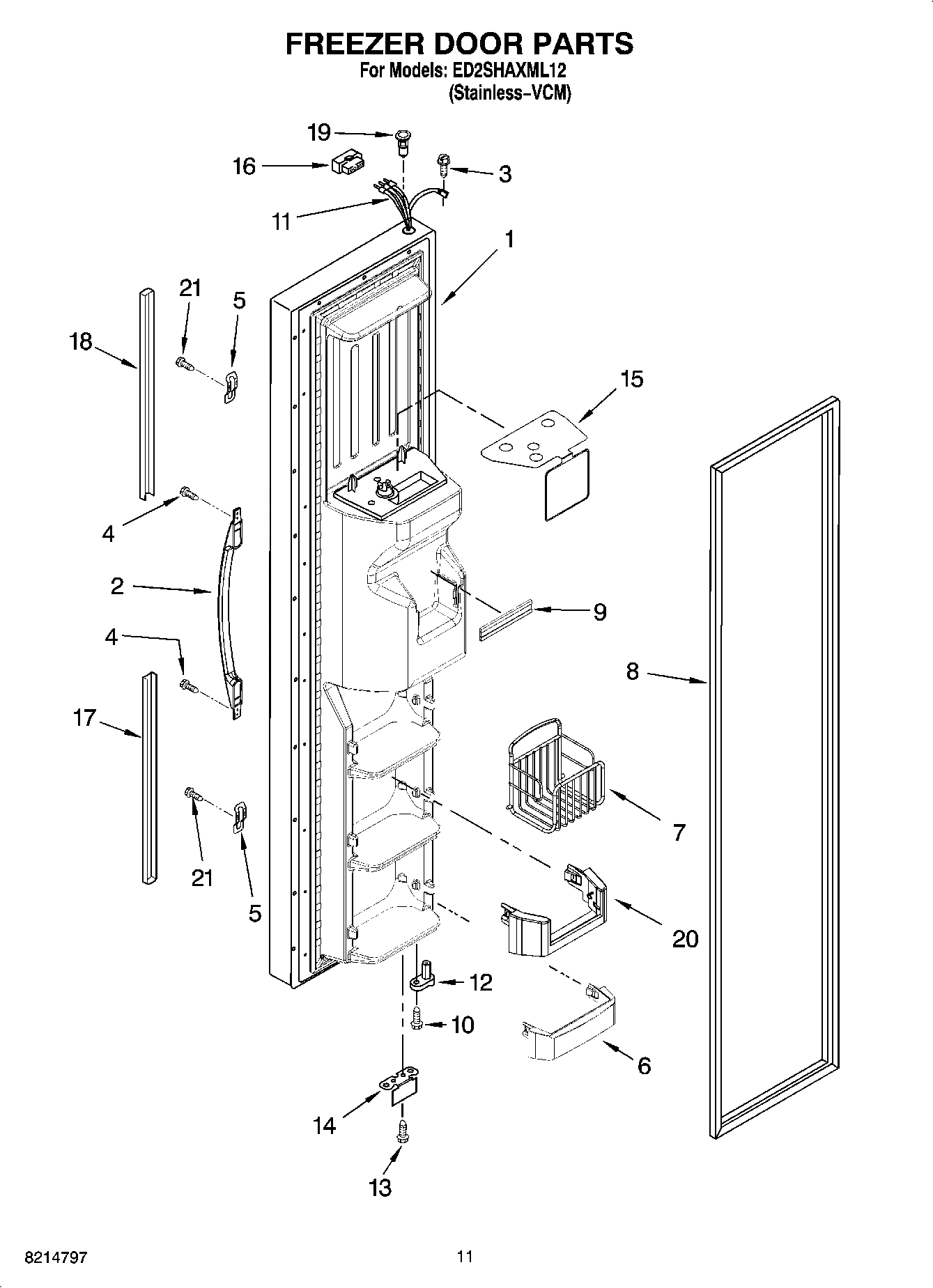 07 - FREEZER DOOR PARTS
