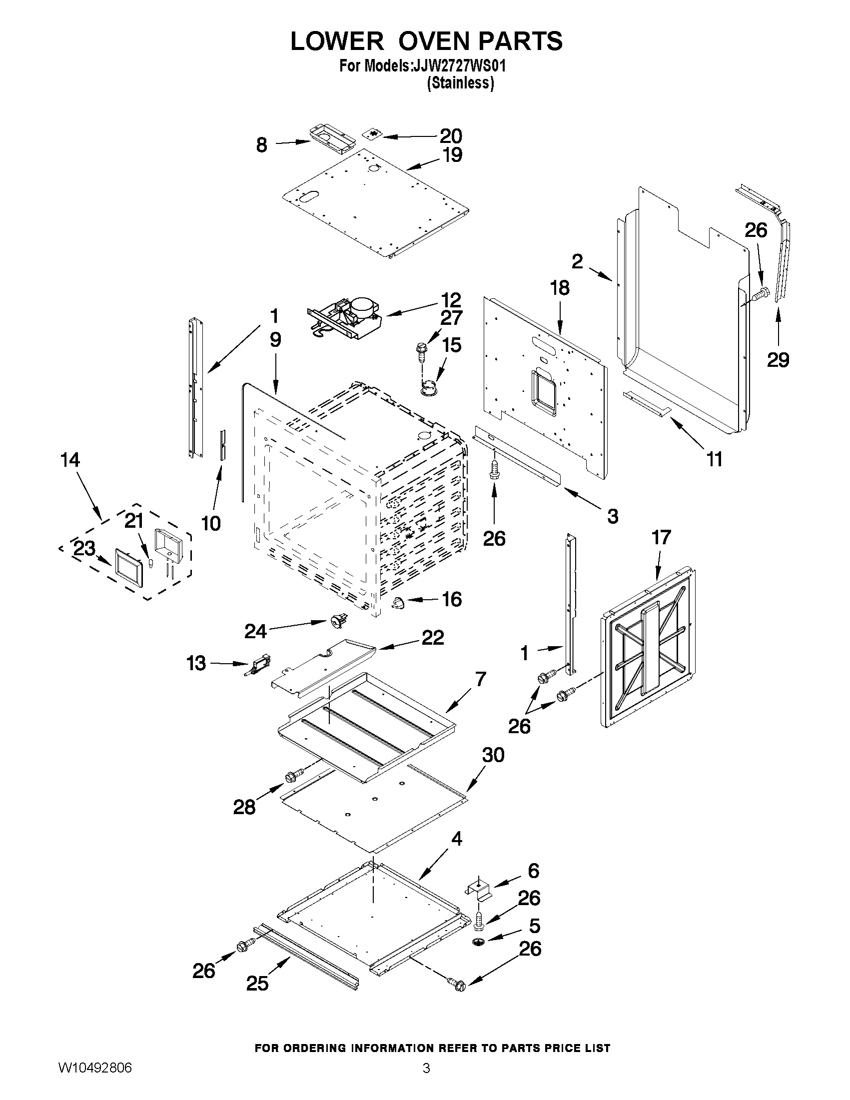 02 - LOWER OVEN PARTS