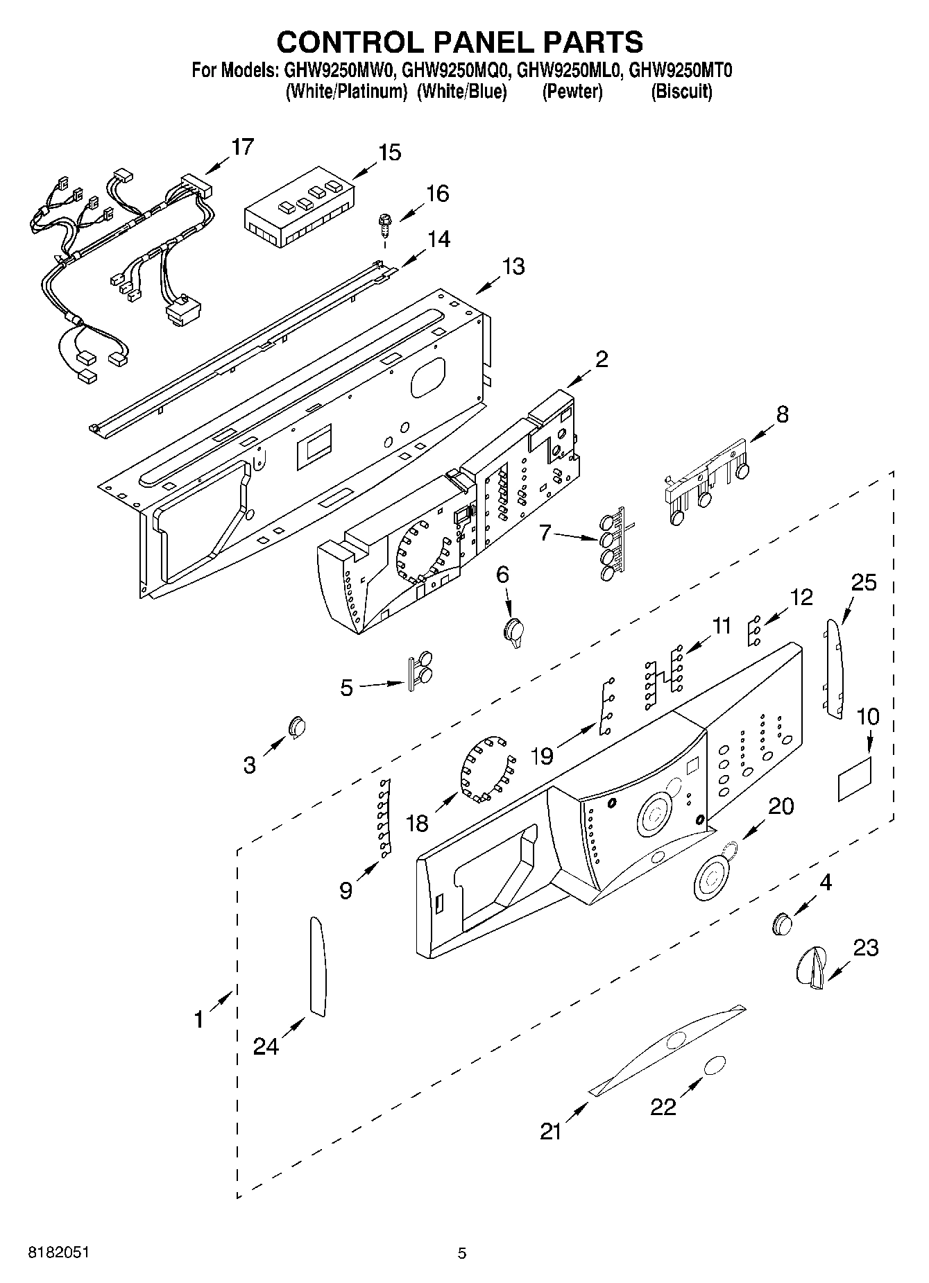 03 - CONTROL PANEL PARTS