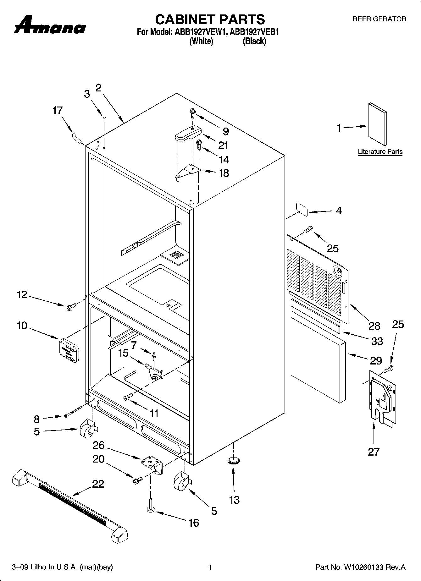 01 - CABINET PARTS