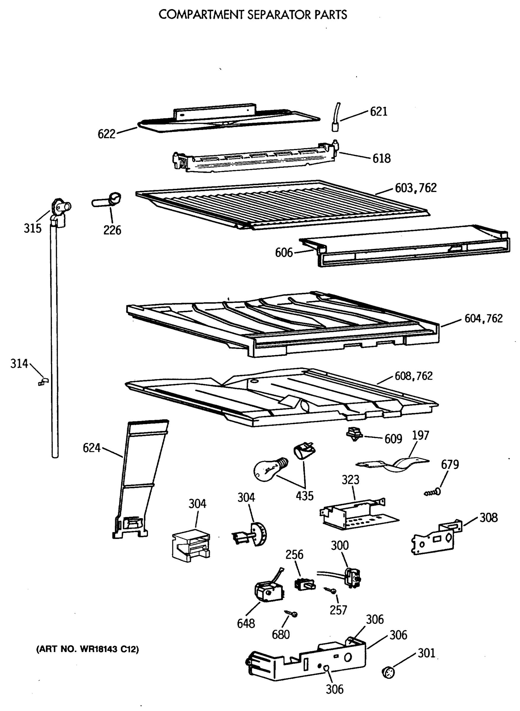 COMPARTMENT SEAPRATOR PARTS