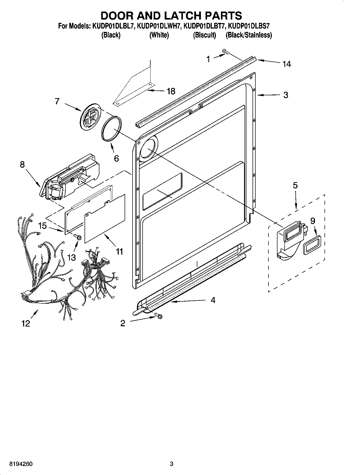03 - DOOR AND LATCH PARTS