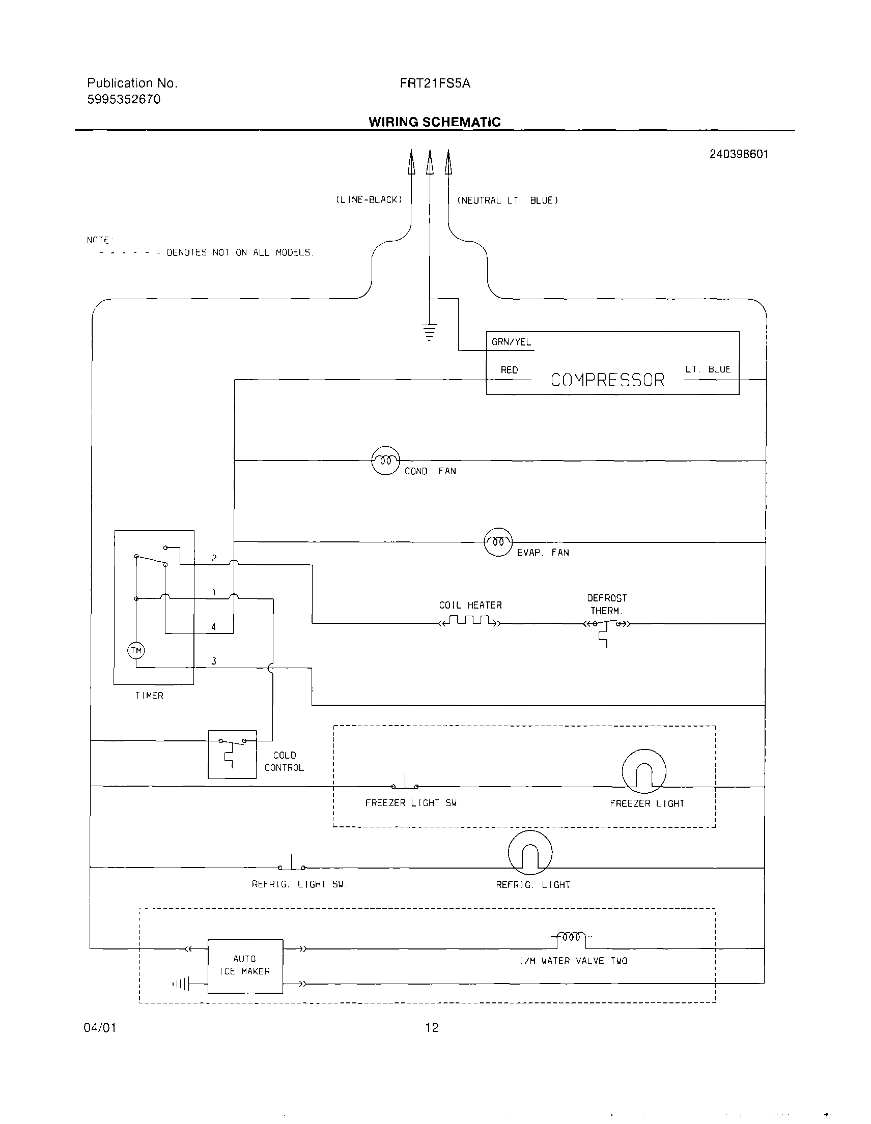 12 - WIRING SCHEMATIC