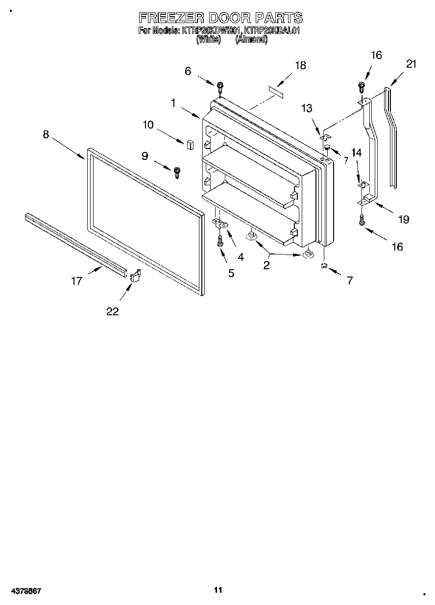 06 - FREEZER DOOR, LIT/OPTIONAL