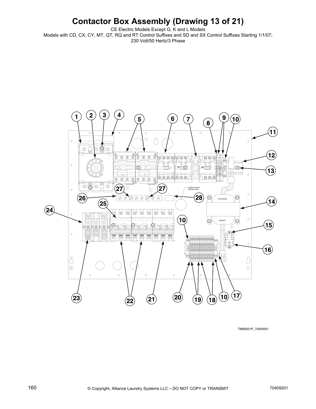 Contactor Box Assembly (Drawing 13 of 21)