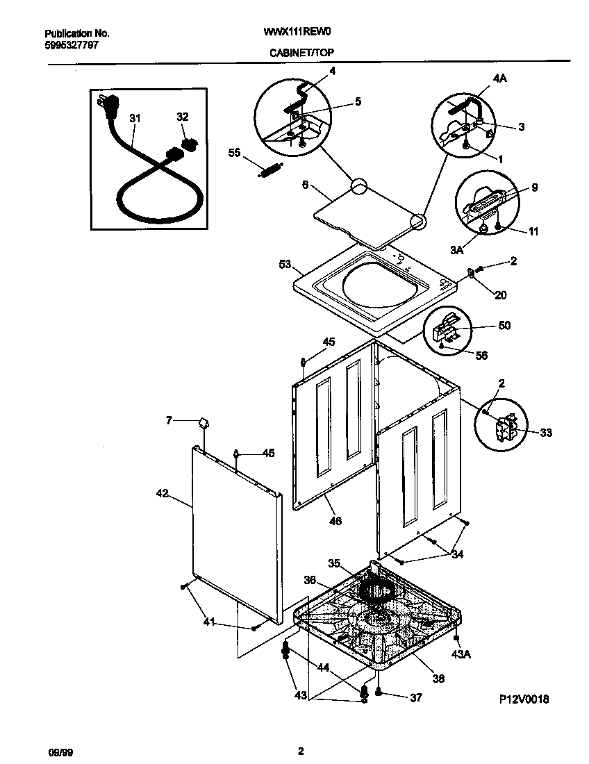 02 - P12V0018 WSHR CAB,TOP