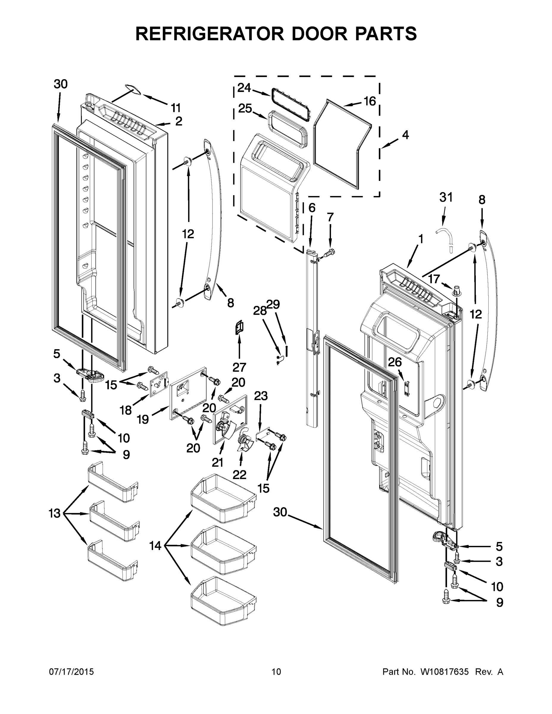 06 - REFRIGERATOR DOOR PARTS
