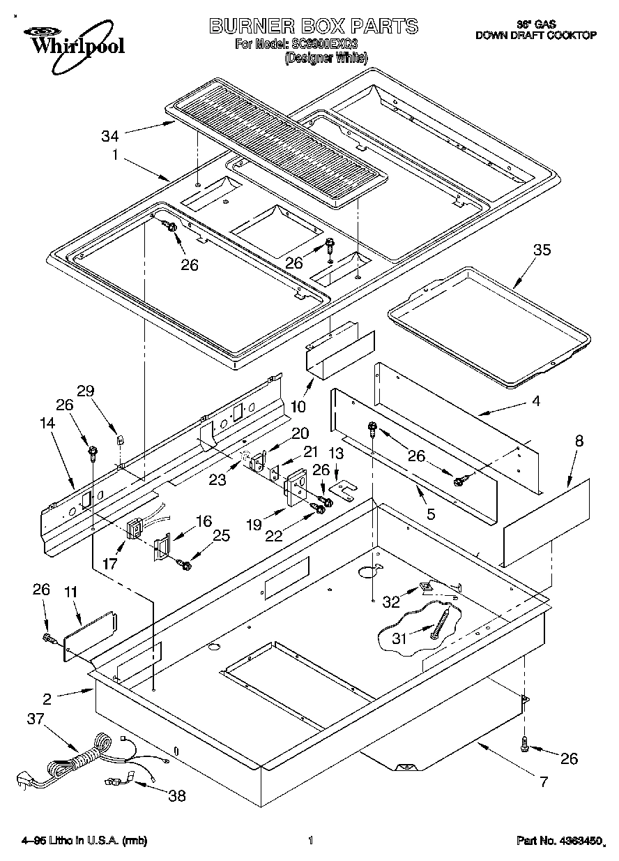 01 - BURNER BOX, LIT/OPTIONAL